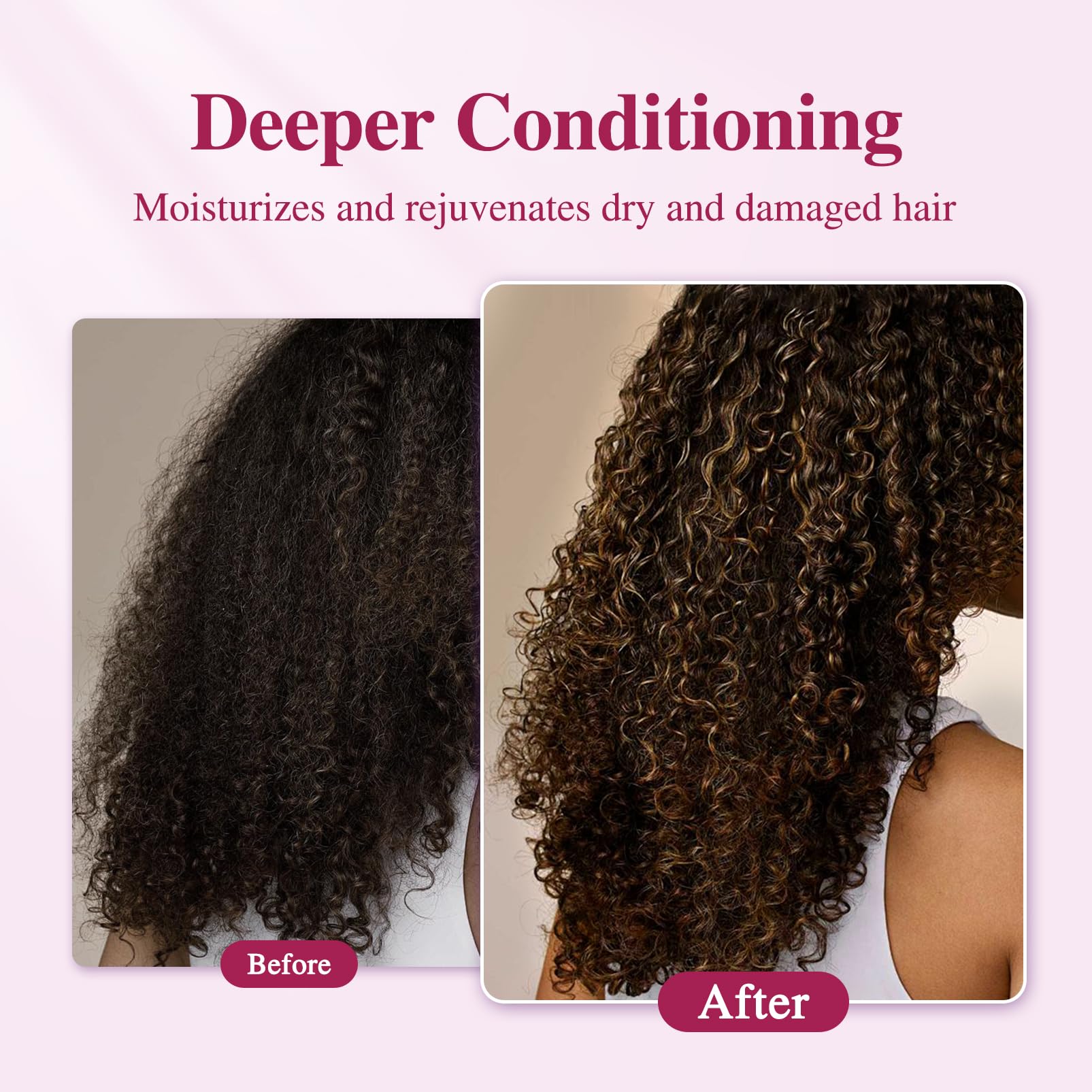 Hair Cap Treatment Steamer - Deep Conditioning Thermal Heat Caps Electric for Afro Hair Hot Care Hat Home Spa with 2 Mode/Pink (UK Plug)