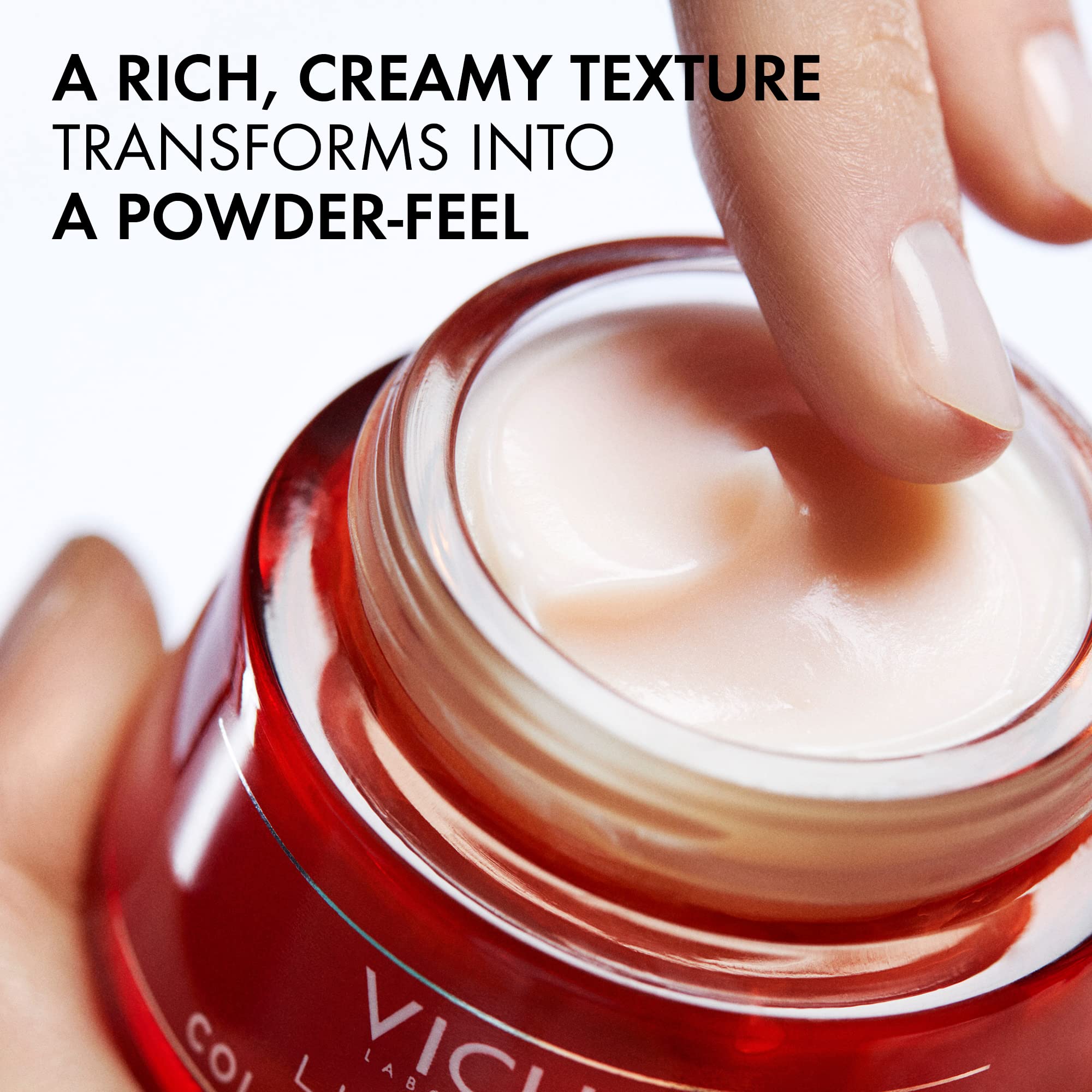VICHY LiftActiv Peptide-C Anti Aging Moisturizer, Vitamin C Face Cream with Peptides, Anti Aging Wrinkle Cream, Skin Brightening, Paraben Free, 1.69 Fl Oz