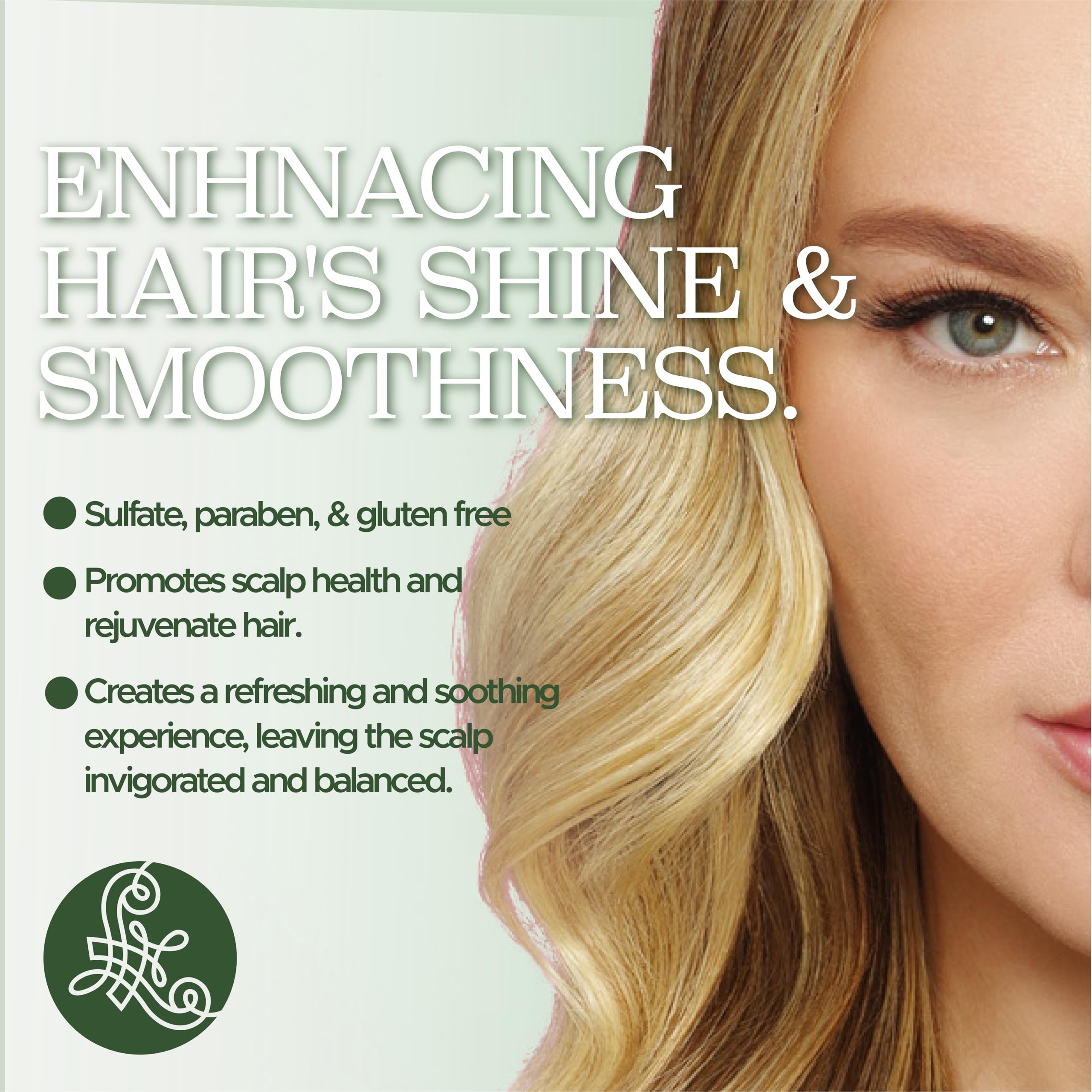 Luseta Rosemary Mint Shampoo and Conditioner Set for Stronger, Thicker and Longer Strands - Soft Shine, Anti-Hair Loss and Thinning, Growth Formula