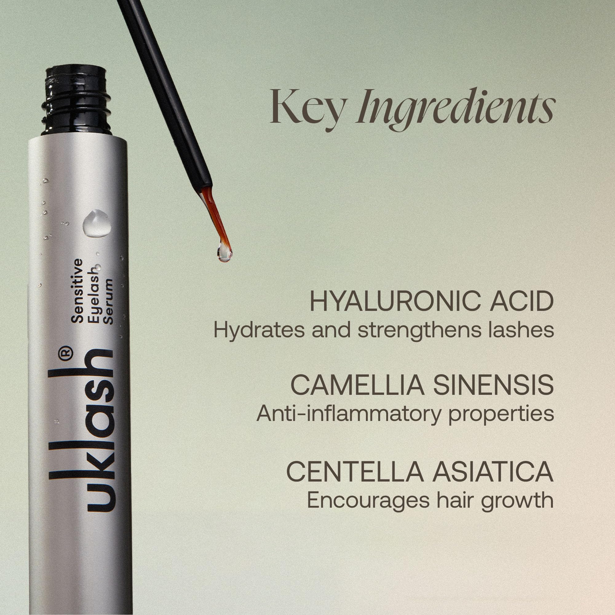 UKLASH | Sensitive Eyelash Serum | UK's #1 Rated Lash Serums for Fuller Lashes, Peptide Based, Vegan Friendly Designed for Sensitive Eyes