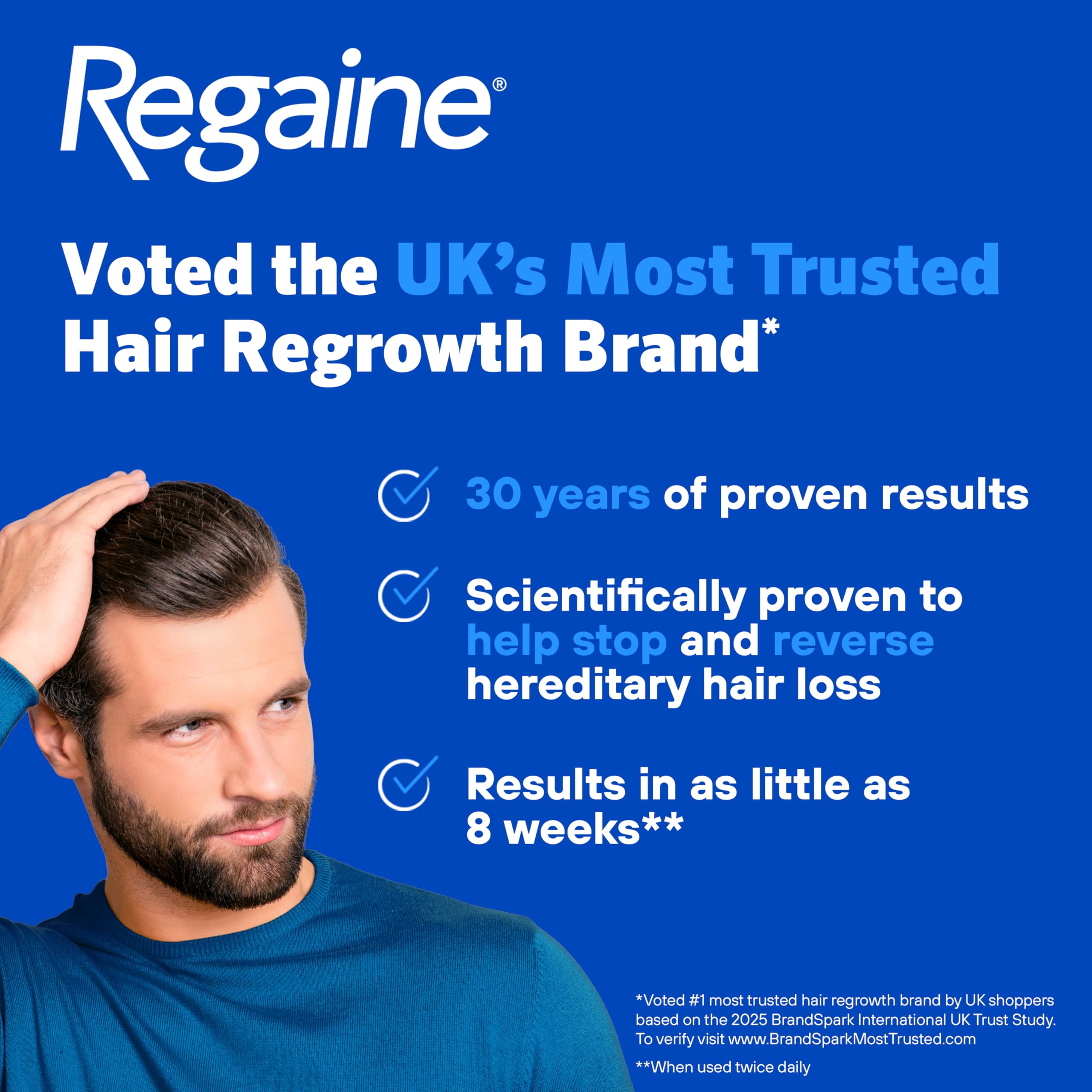 Regaine For Men Extra Strength Foam - Scientifically Proven To Help Stop Hereditary Hair Loss - Minoxidil Foam for Hair Regrowth - 73ml, Packaging may vary