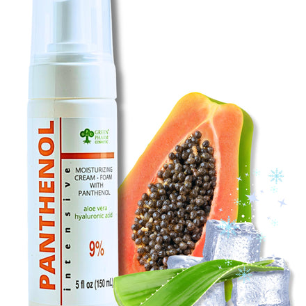9% Panthenol Foam Spray, Vitamin B5 + Hyaluronic Acid After Sun Care, After Tattoo Care, Hair Transplant & Baby Rash Relief, 5 Oz/150 Ml