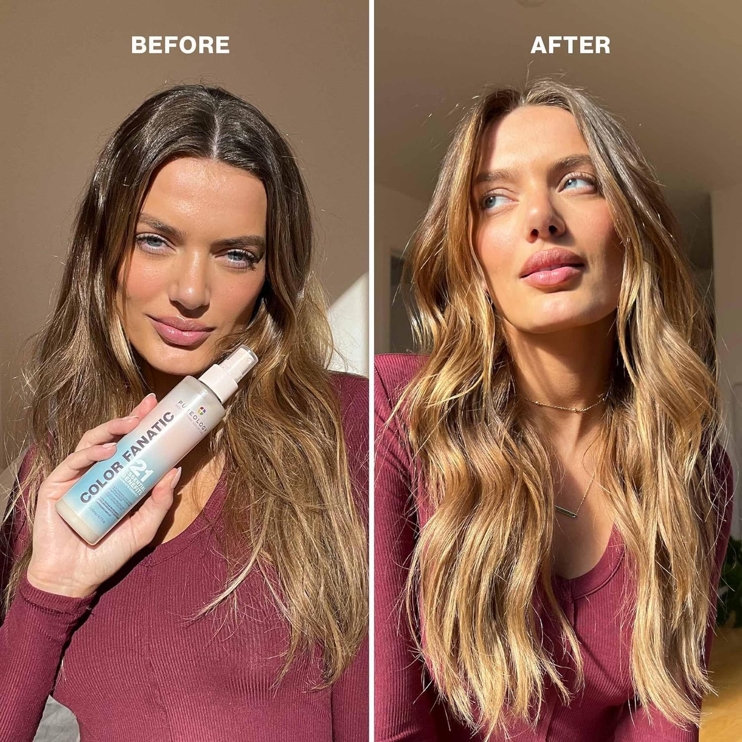 Pureology Color Fanatic Leave-in Conditioner Hair Treatment Detangler Spray | Protects Hair Color From Fading | Heat Protectant | Vegan | 6.7 Fl Oz