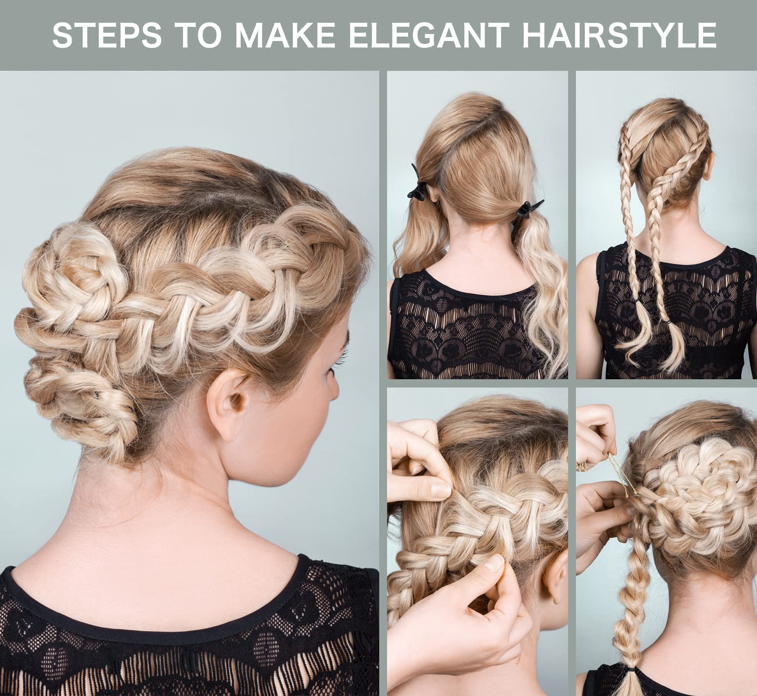 150 PCS Hair Clips, 2 Inch Kirby Grips for Women's Hair Styling with Storage Box (Blonde)