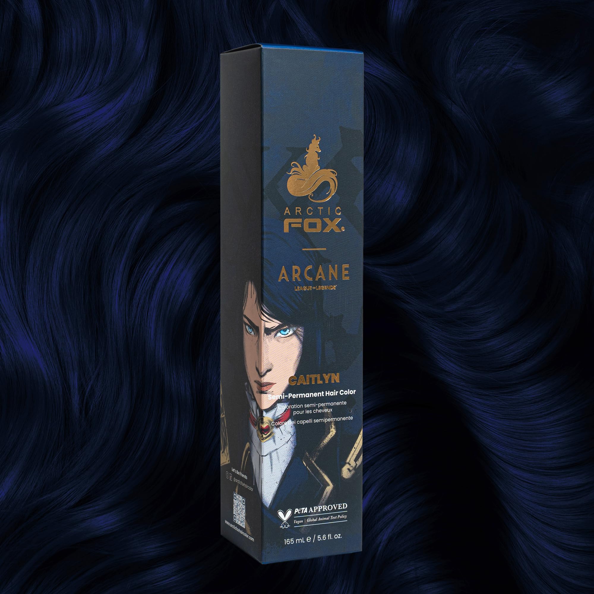 Arctic Fox x Arcane League of Legends Vegan and Cruelty Free Semi Permanent Hair Color Dye - Caitlyn 165 ml e