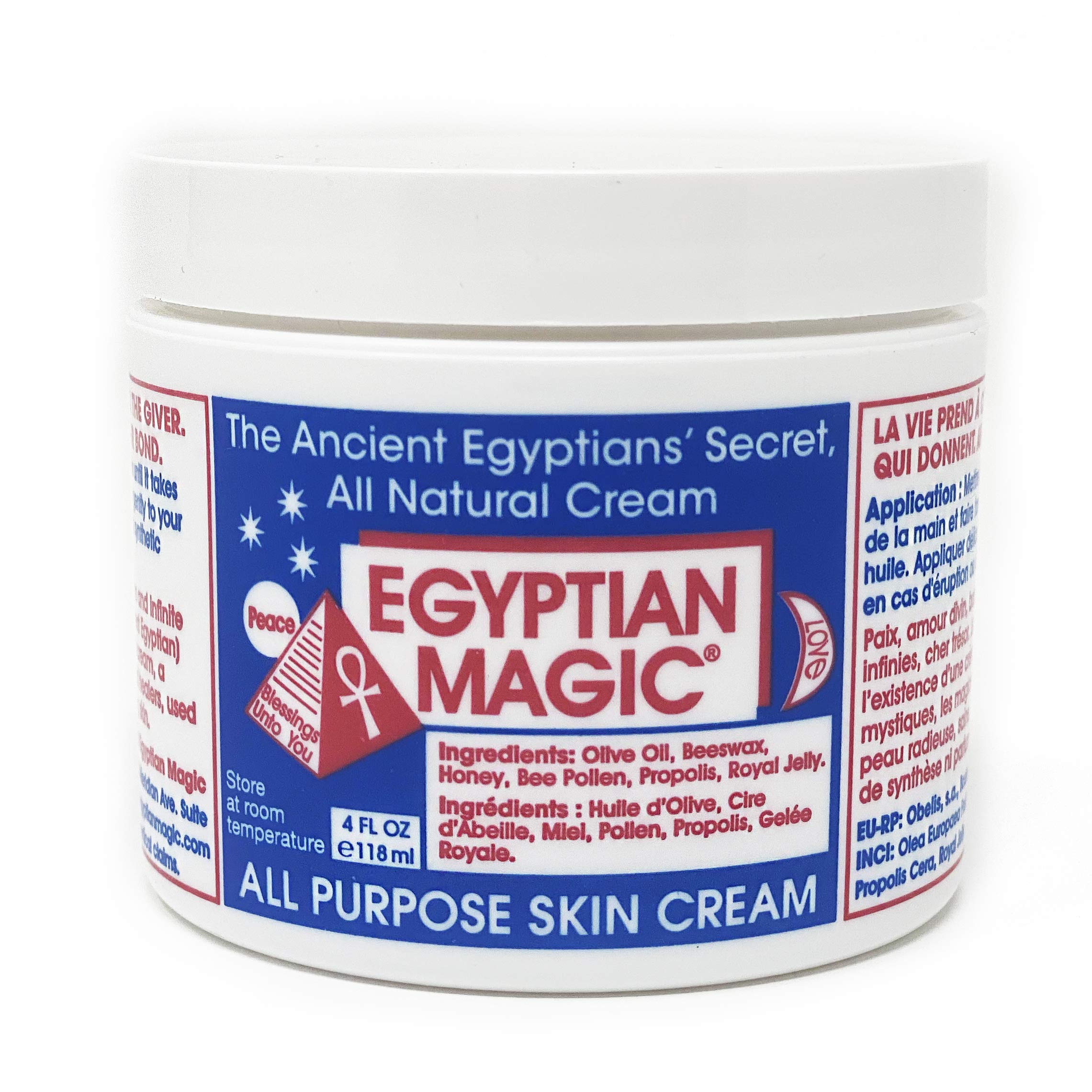 EGYPTIAN MAGIC - All Purpose Face & Body Cream, Moisturising Skin Care for Women & Men, Beauty Balm, Scar Cream aids Tend & Dry Skin, Stretch Marks, Psoriasis & Eczema Calming, 118ml Jar