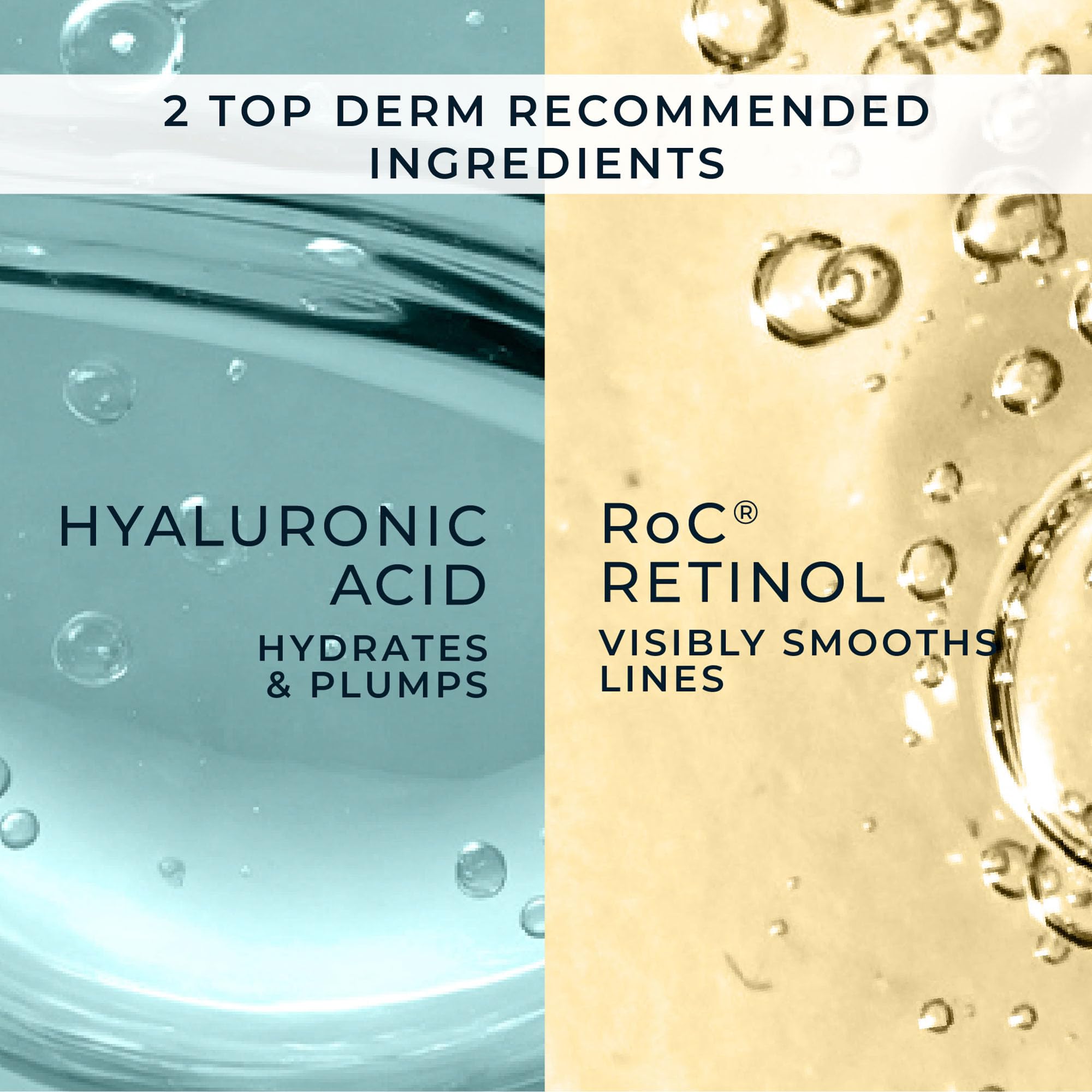 RoC Retinol Correxion Line Smoothing Max Hydration | Face Cream with Hyaluronic Acid, Anti-Wrinkle Moisturiser | 50 ml