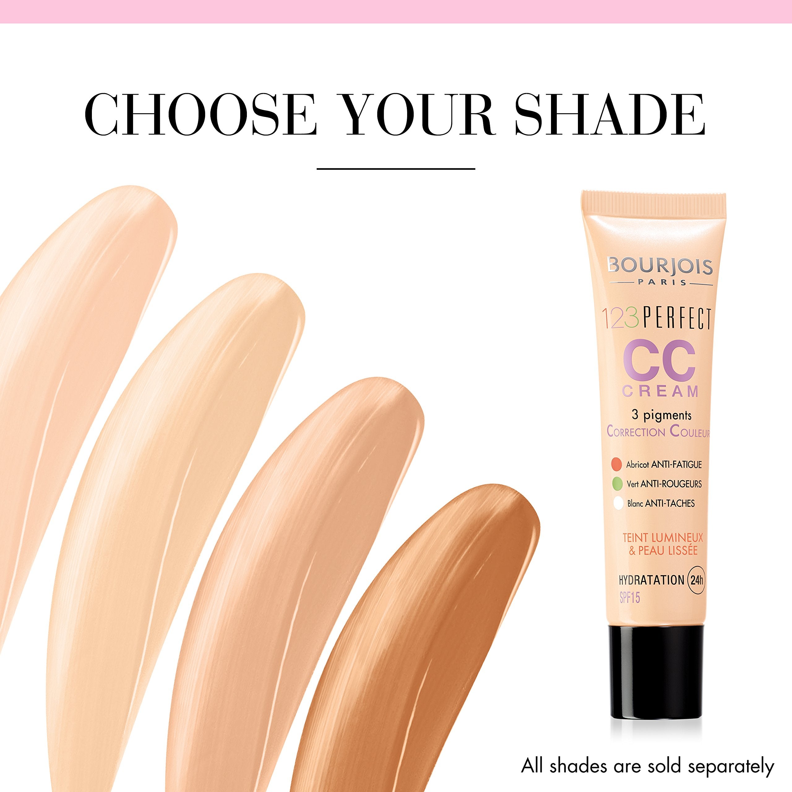 Bourjois 123 Perfect CC Cream Colour Correcting 31 Ivory, 3ml, 357310