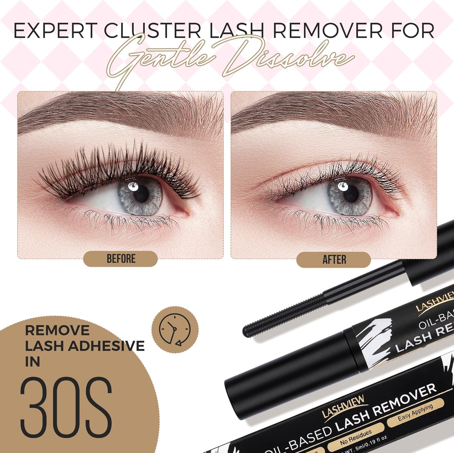 LASHVIEW 56D DIY Eyelash Extension Kit, Cluster Eyelash Extensions with Lash Bond and Seal, Cluster Lash Glue Remover, Lash Applicator for DIY Eyelashes Extensions