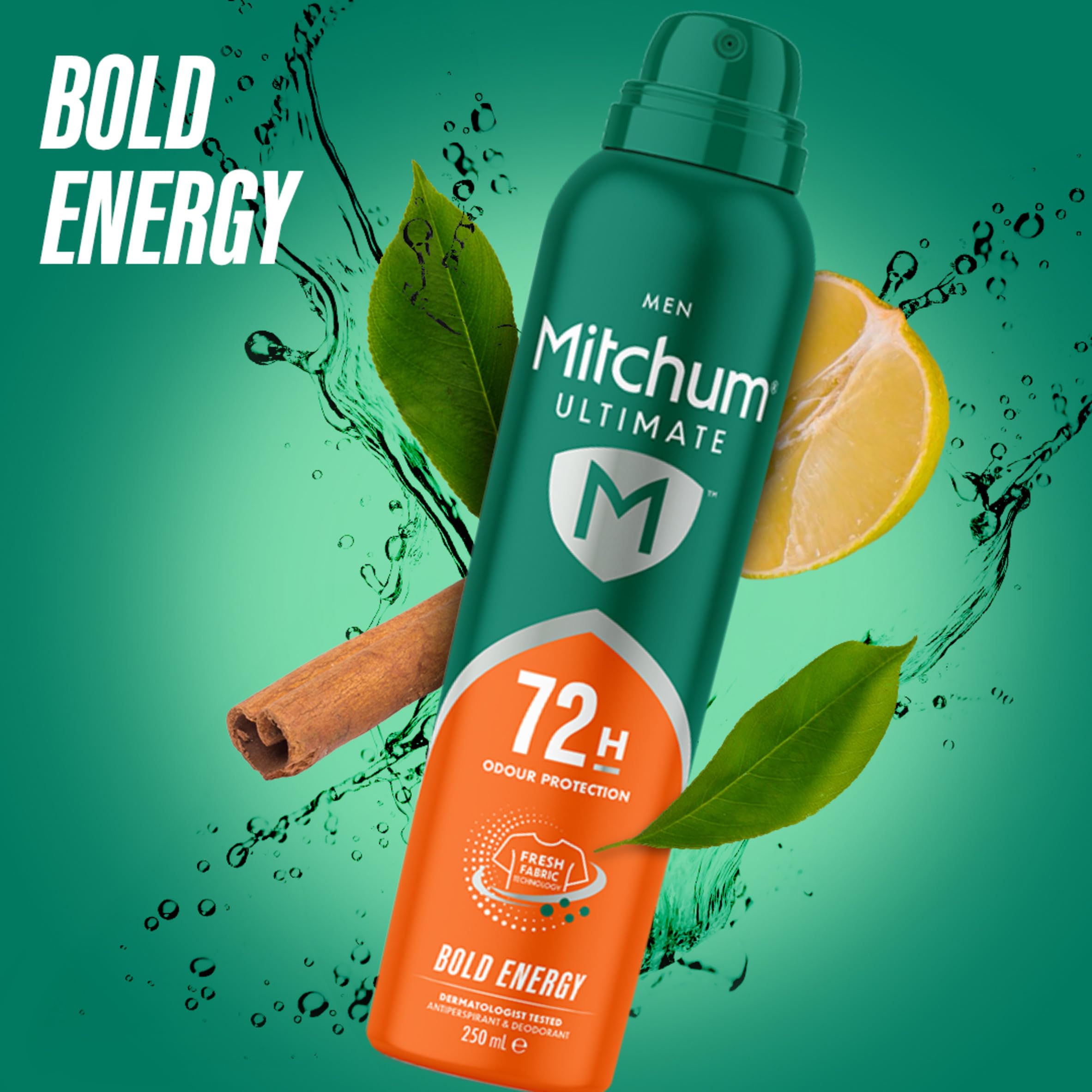 Mitchum Men Ultimate 72H Aerosol Bold Energy,pack of 6