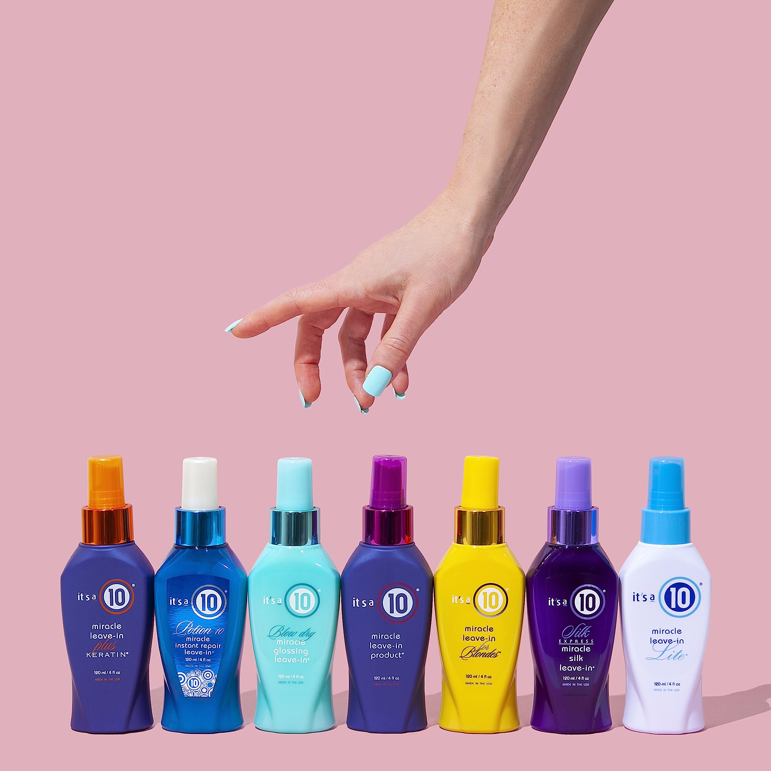It's a 10 Haircare - Miracle Leave-In Product Spray, Natural Ingredients, Smoothes & Eliminates Frizz, Restores Shine, Colour Safe, Natural Ingredients, 295ml