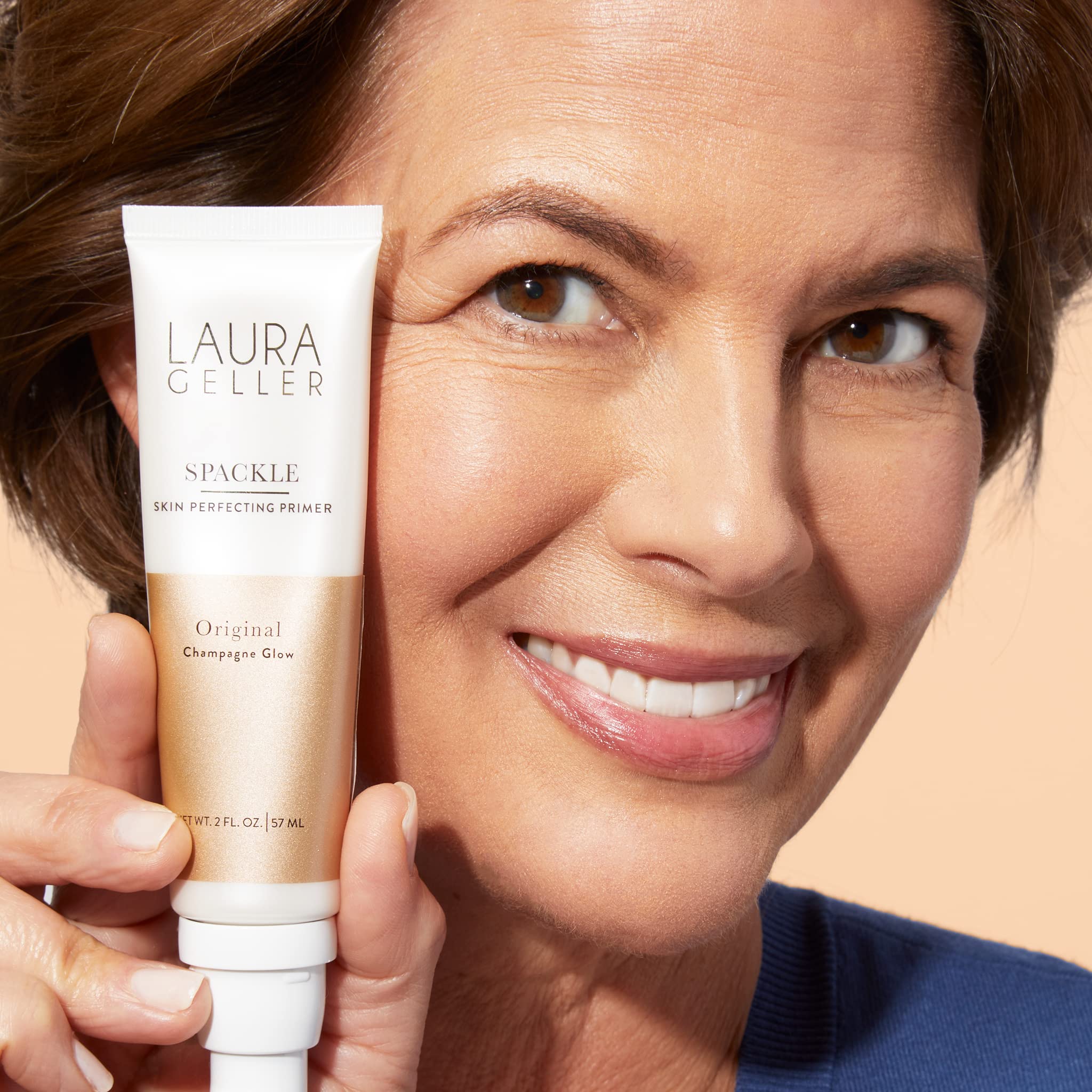 LAURA GELLER NEW YORK Spackle (Champagne Glow) Lightweight Makeup Primer - Skin Perfecting Face Primer with Hyaluronic Acid for Long-Lasting Hydration - 59ml