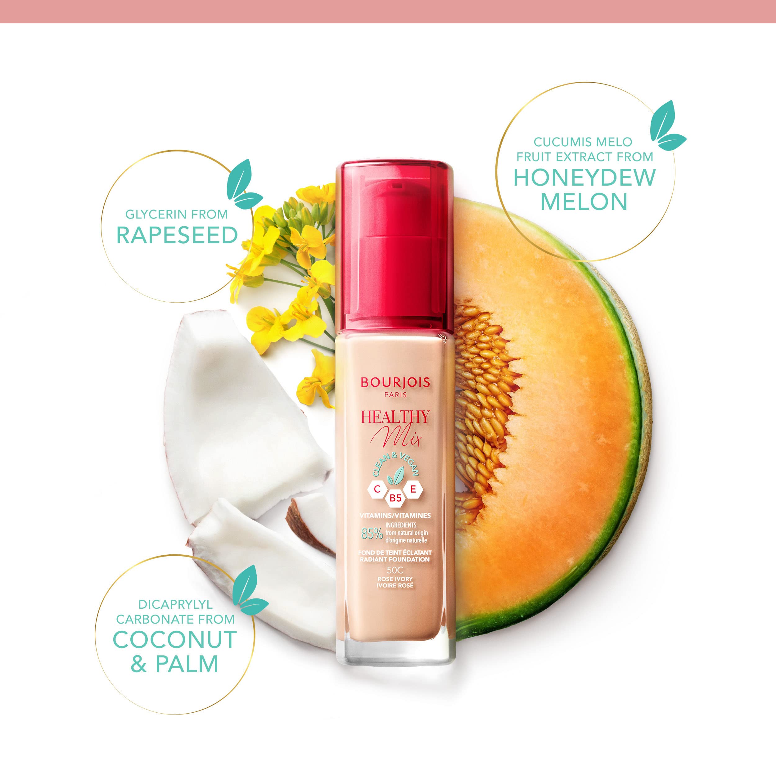Bourjois Healthy Mix Clean & Vegan Foundation - 52W Vanilla
