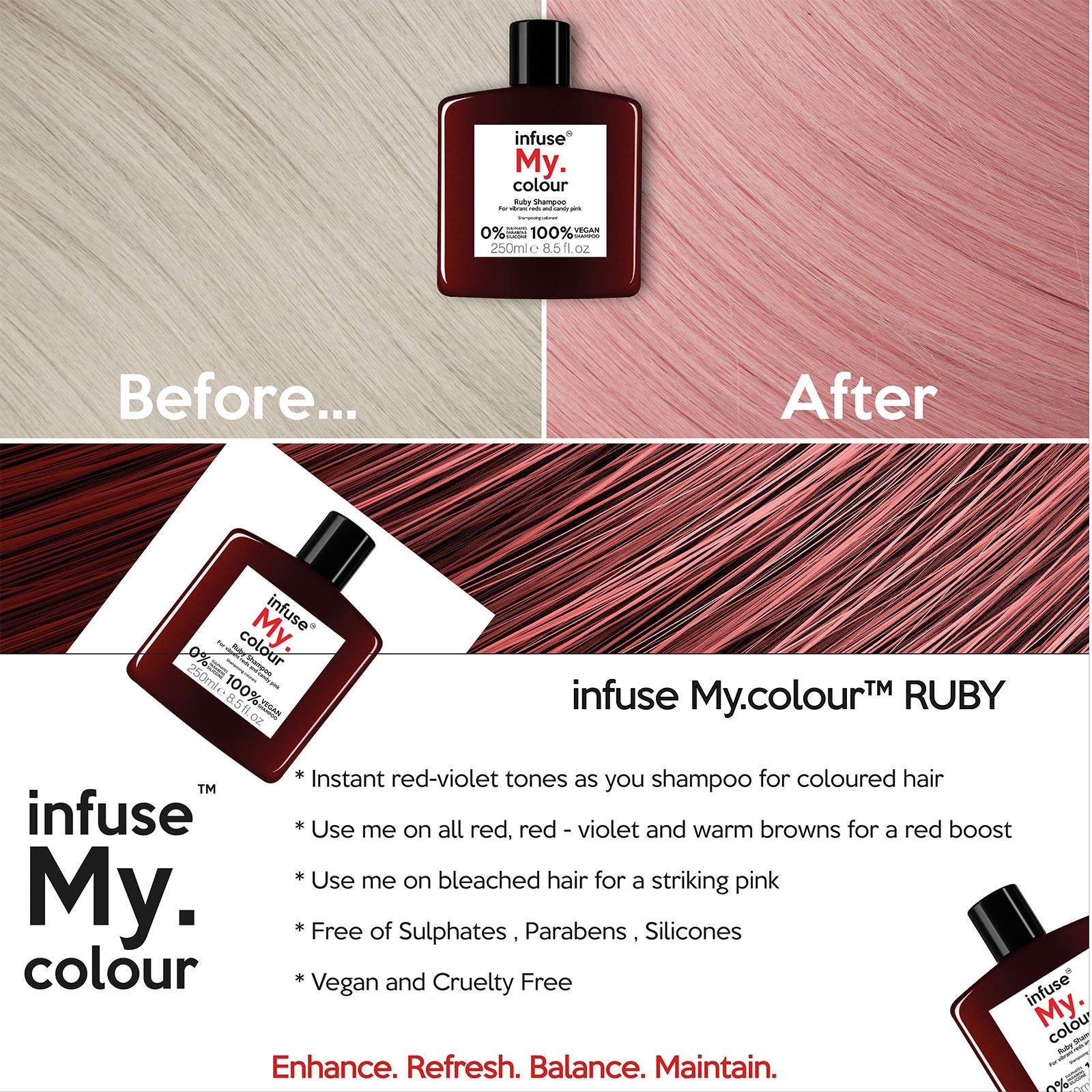 Infuse My. Colour Ruby Shampoo 250ml