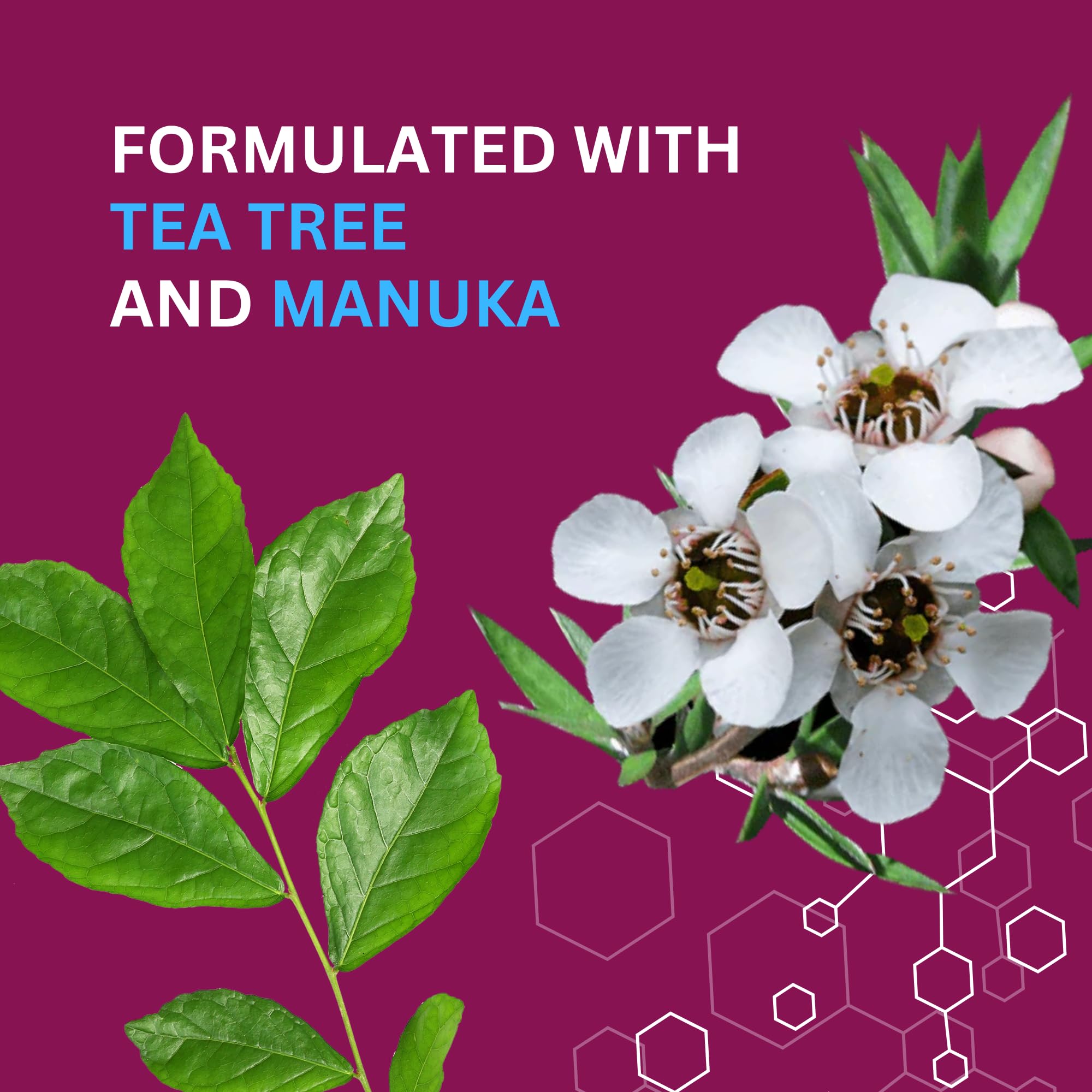 Tea Tree, Manuka & Neem Cream 350ml - Antibacterial, Anti-fungal, Antiseptic, Anti-Itch, Dry, Chapped & Cracked Skin, Eczema, Psoriasis, Jock Itch, Fungal infections. Fast Effective Relief