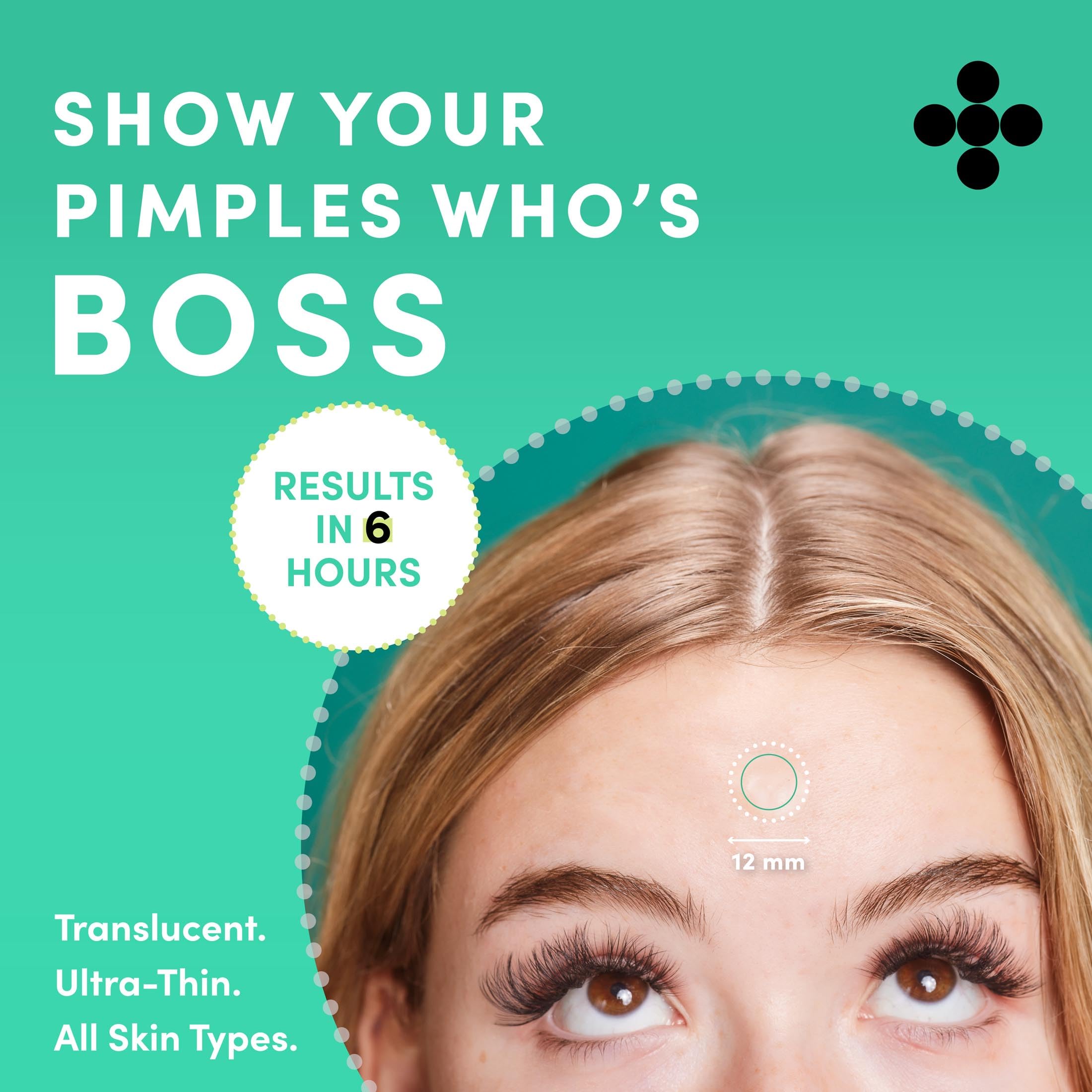 Dots for Spots Pimple Patches For Face - Fast Acting, Translucent Hydrocolloid Zit Patches that Unclog Pores - Korean Skincare - Vegan, Cruelty Free - (120 count)