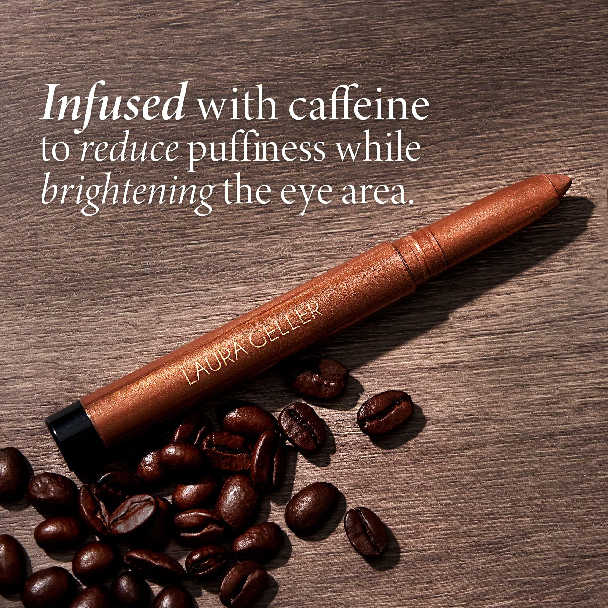 LAURA GELLER NEW YORK Longwear Kohl Kajal Eyeliner Pencil (Soft Black) Hydrating & Vibrant Eyeliner Pencil With Built in Sharpener For Expert Precision, Glides On Effortlessly