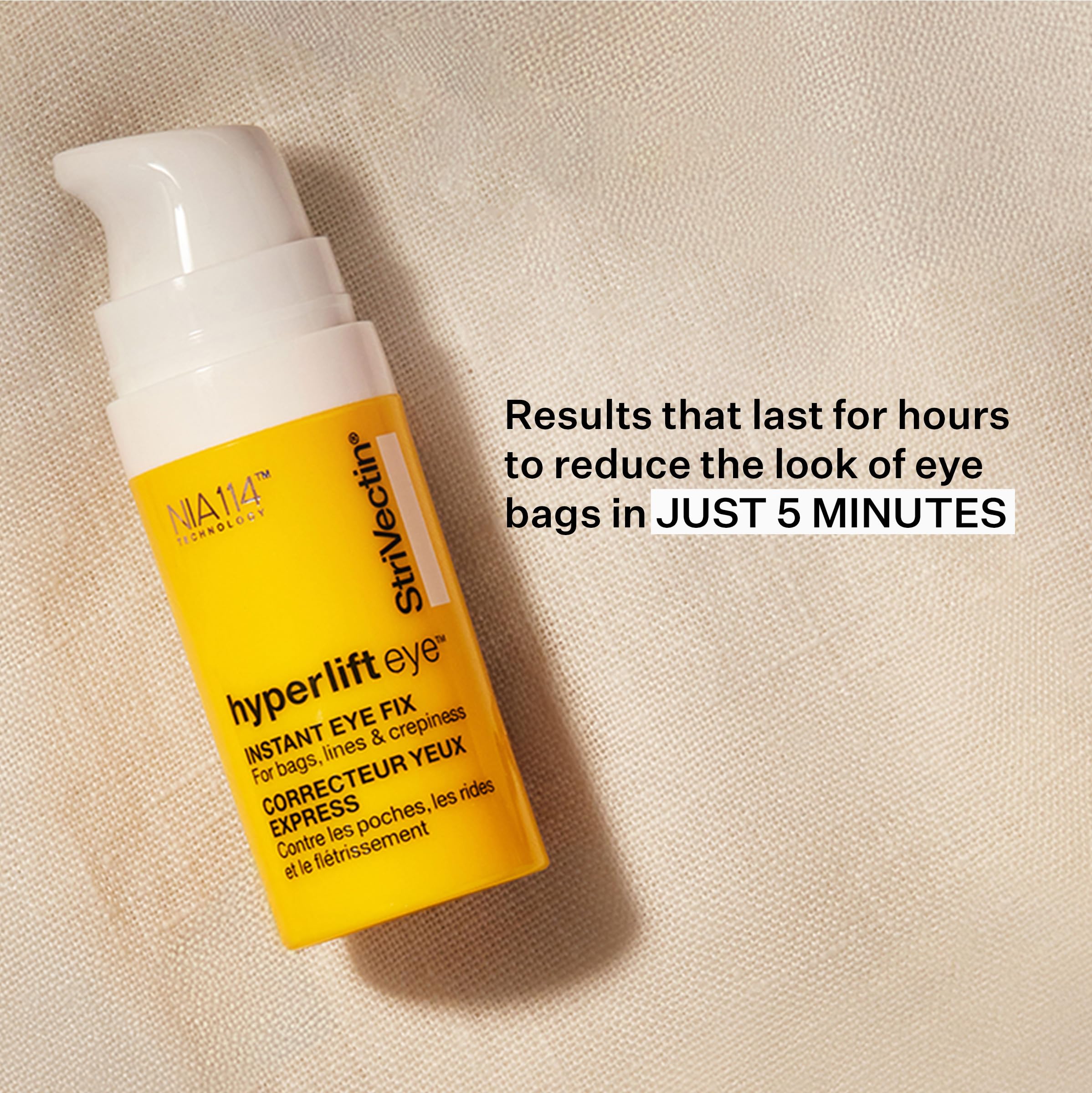 StriVectin Tighten & Lift Hyperlift Eye Cream (0.34 Oz, 10ml)| Instant Eye Fix, Tightening Treatment for Bags, Lines and Crepiness