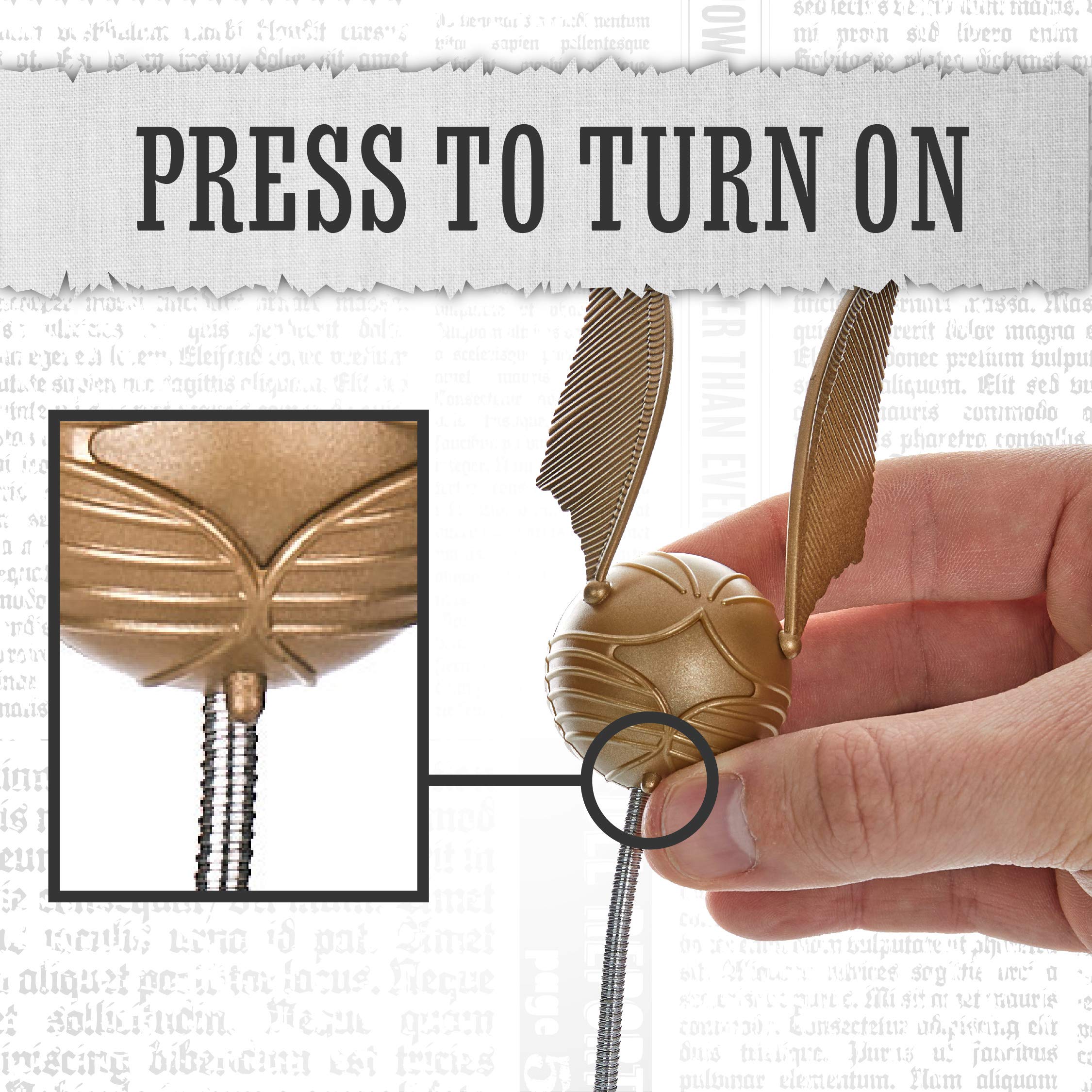 Golden Snitch Harry Potter Themed Reading Light with Lumi Clip | Battery Powered