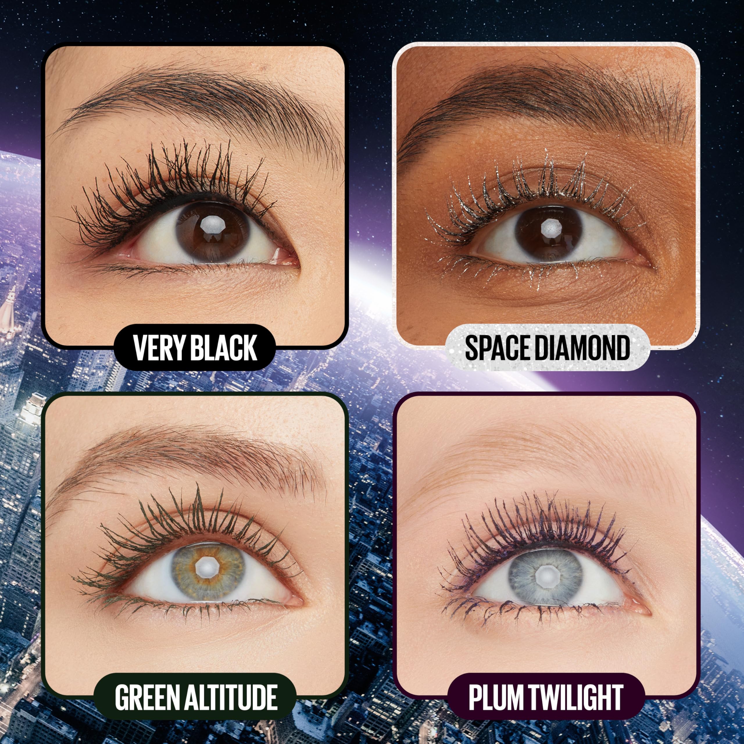 Sky High Washable Mascara with Volume, Cosmic Black, 0.24 ml
