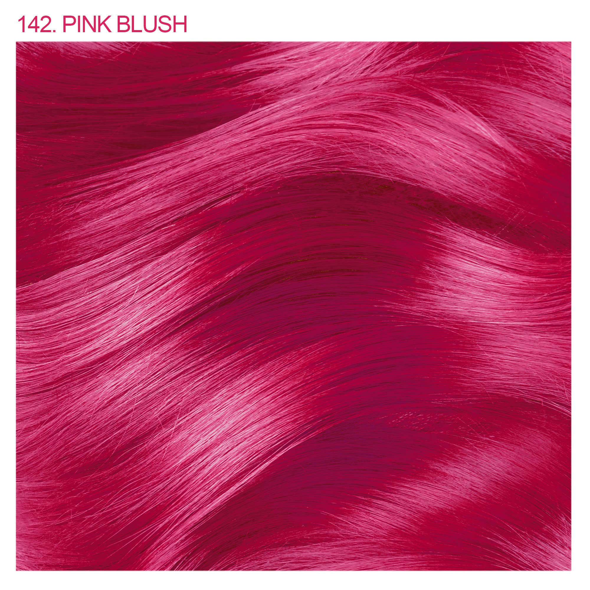 Adore Semi Permanent Hair Color - Vegan and Cruelty-Free Pink Hair Dye - 4 Fl Oz - 142 Pink Blush (Pack of 1)