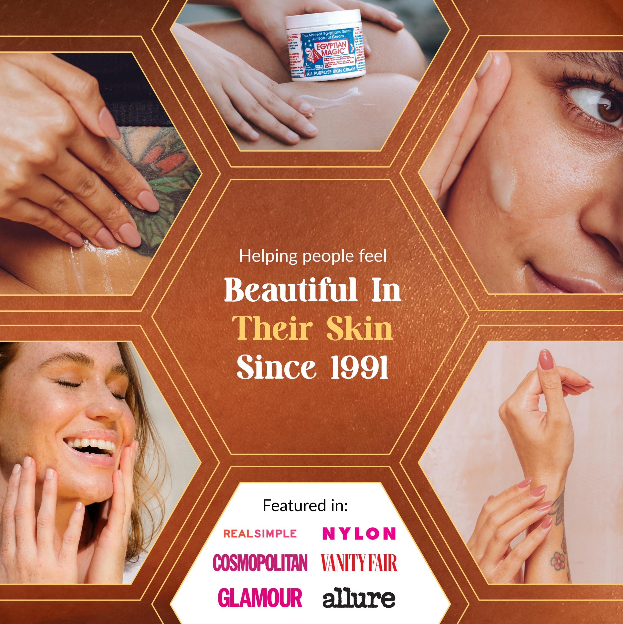 EGYPTIAN MAGIC - All Purpose Face & Body Cream, Moisturising Skin Care for Women & Men, Beauty Balm, Scar Cream aids Tend & Dry Skin, Stretch Marks, Psoriasis & Eczema Calming, 118ml Jar