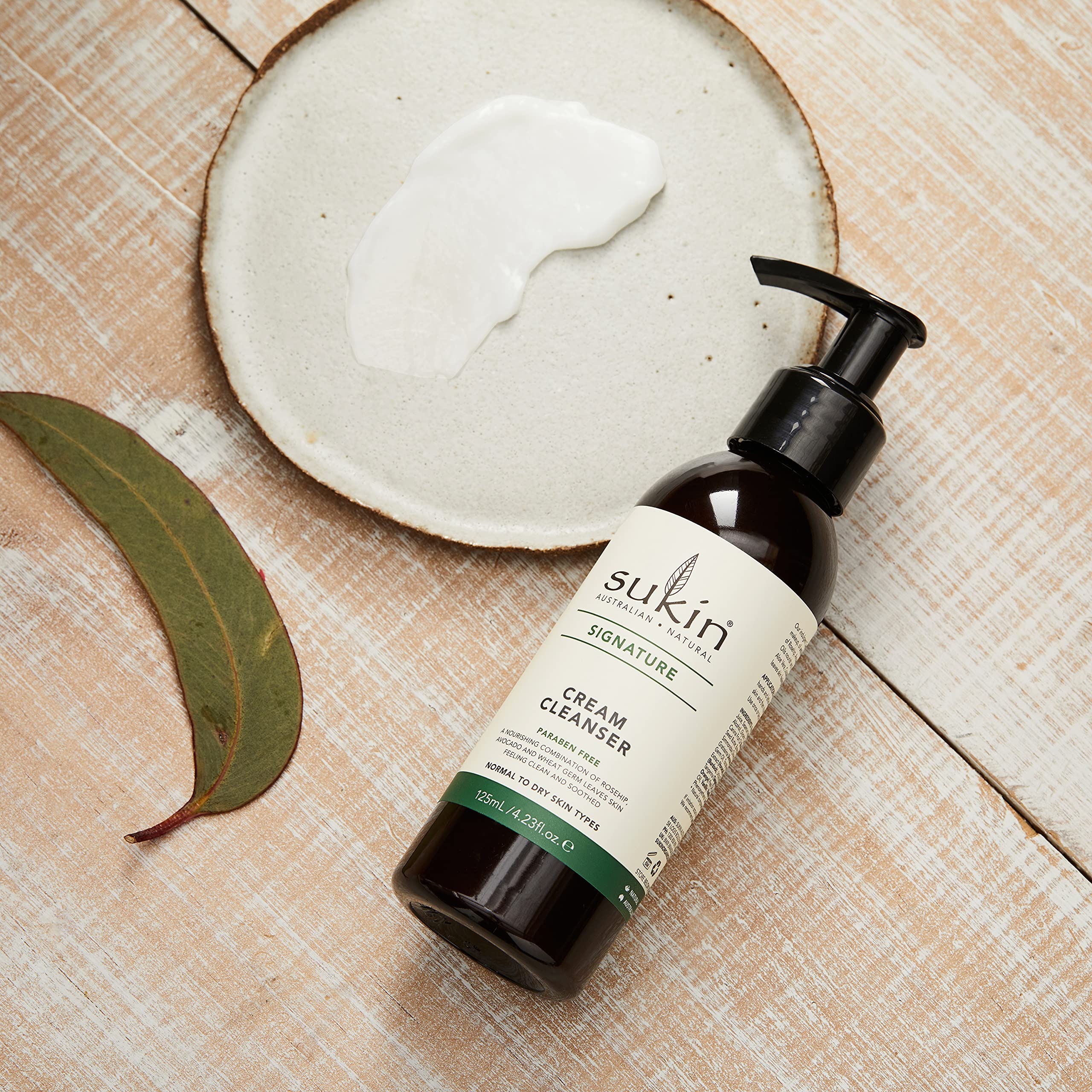 Sukin Naturals Cream Cleanser Pump, 4.23 Fluid Ounce