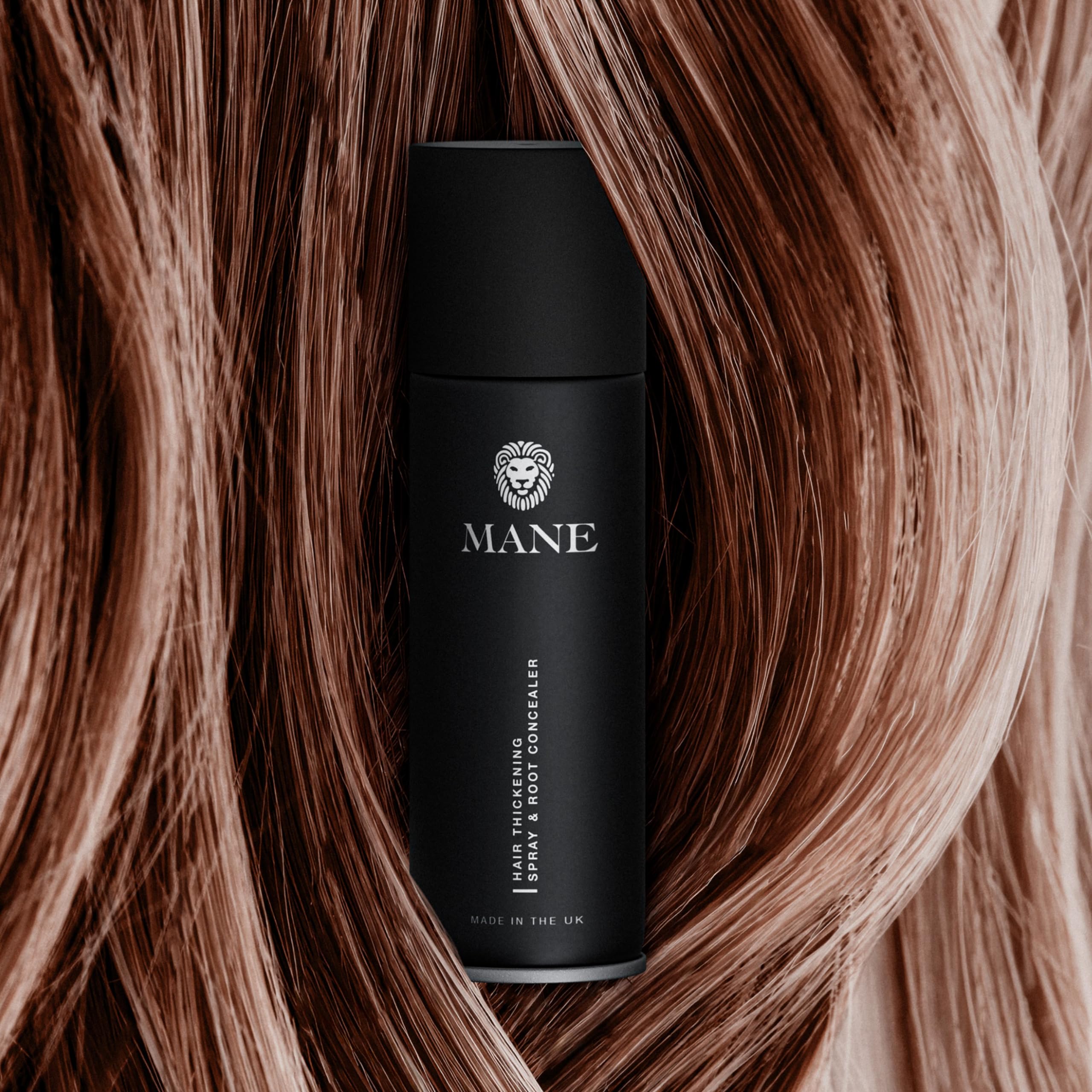 Dark Brown - Mane Hair Thickening Spray for hair loss and to conceal roots.