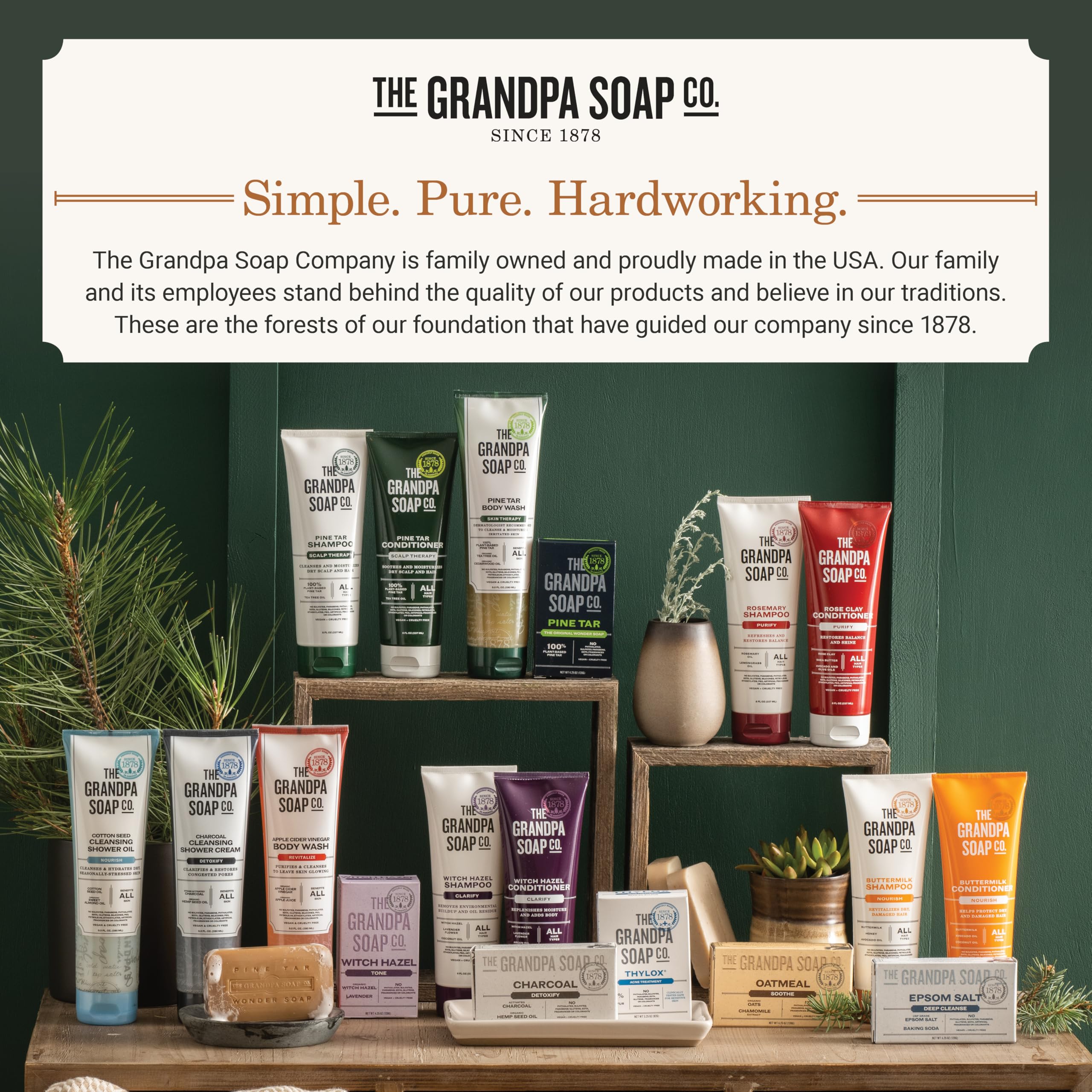 Grandpa's Pine Tar Bar Soap 3.25 Ounce (Pack of 3)