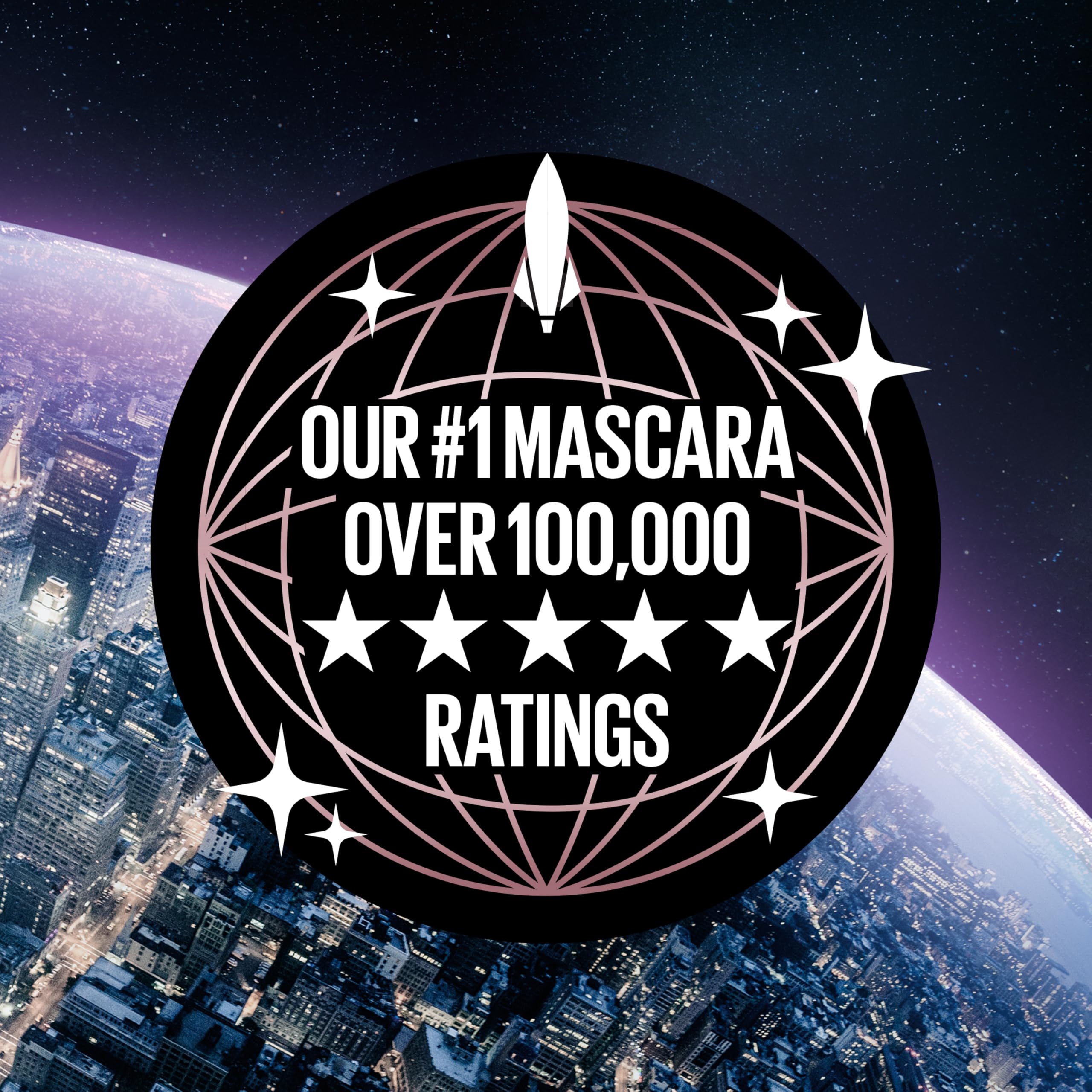 Sky High Washable Mascara with Volume, Cosmic Black, 0.24 ml