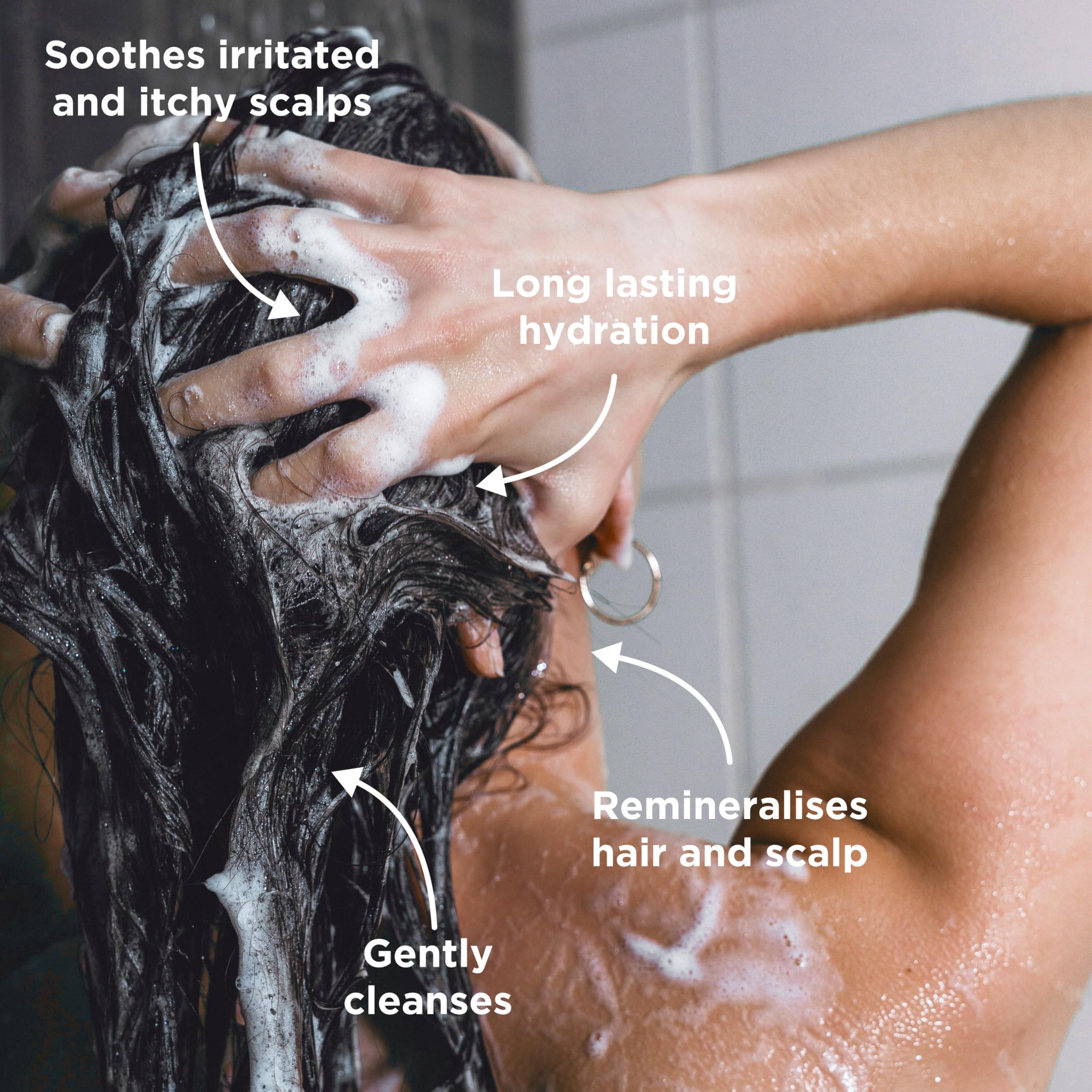 Sea Magik - Salicylic Acid Shampoo and Scalp Mask Set for Sensitive and Dry Scalp and Hair, Infused with Strengthening Seaweed, Long Lasting Hydration, Vegan, Cruelty Free (300ml + 150ml)