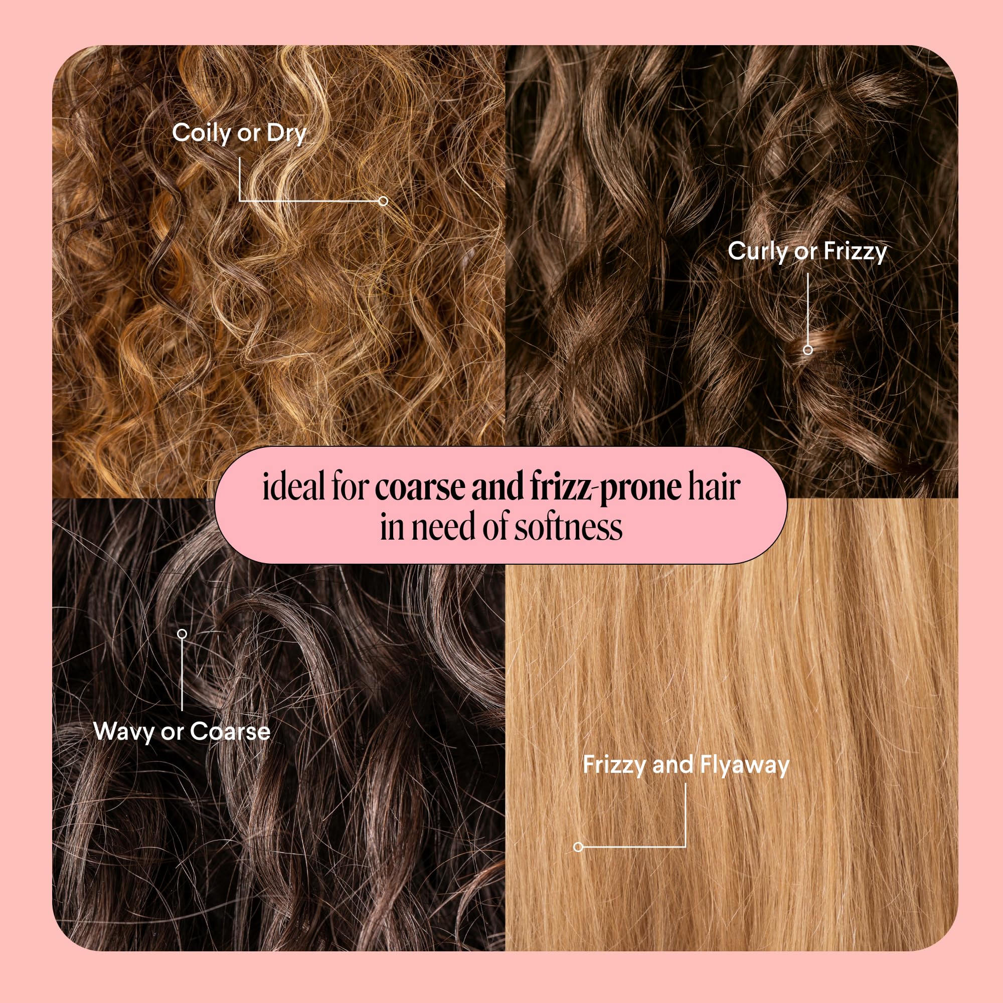 MONDAY Haircare 4 x 350 ml SMOOTH Shampoo with Wheat Protein & Avocado Oil for Frizz-Prone Hair