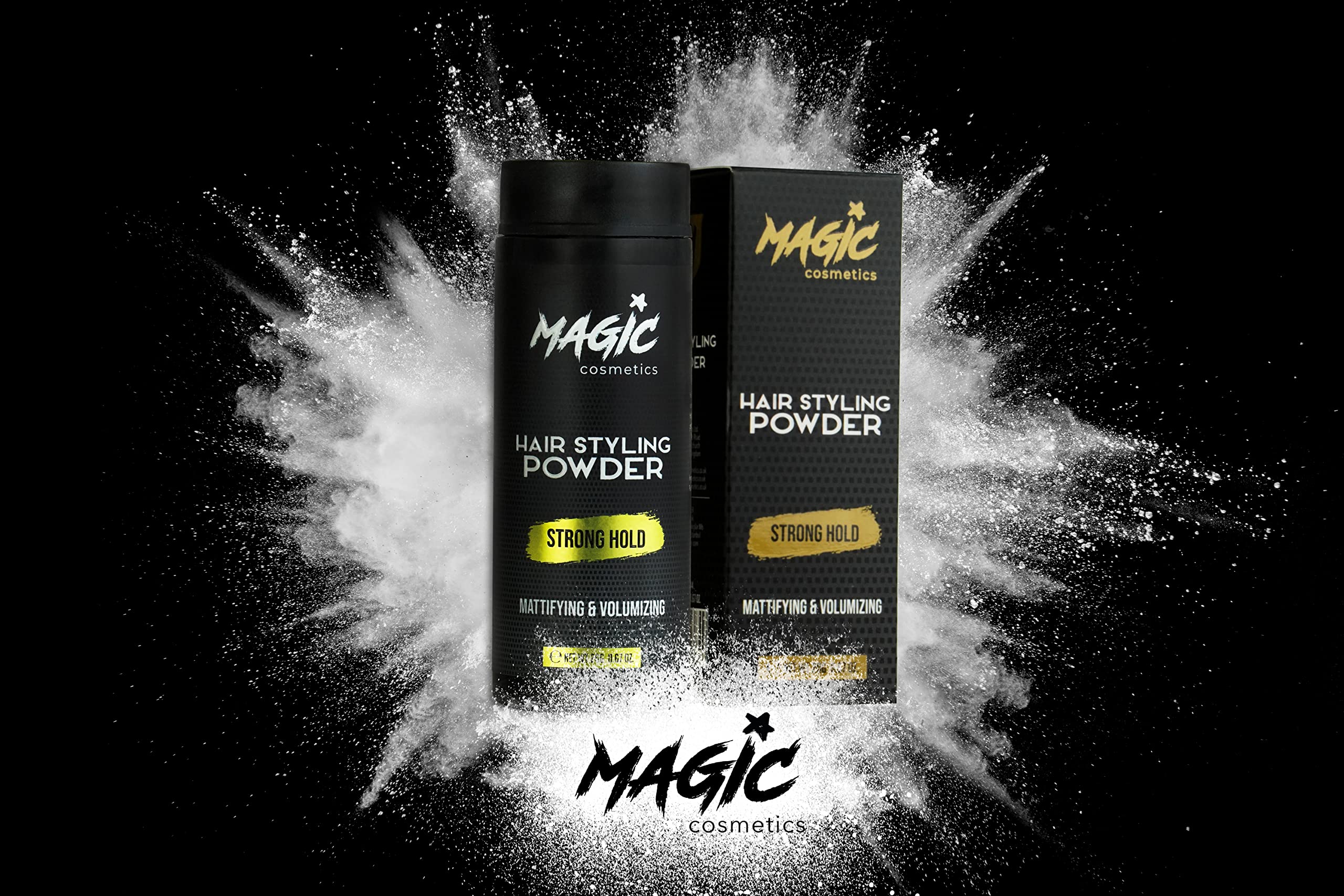 Magic Cosmetics Hair Powder Men | Unisex Root Hair Styling Powder | Matt Look | Anti-Gravity Powder Styler | Invisible Texture | Instant Volume and Root Boost| All Hair Types | 40 gr