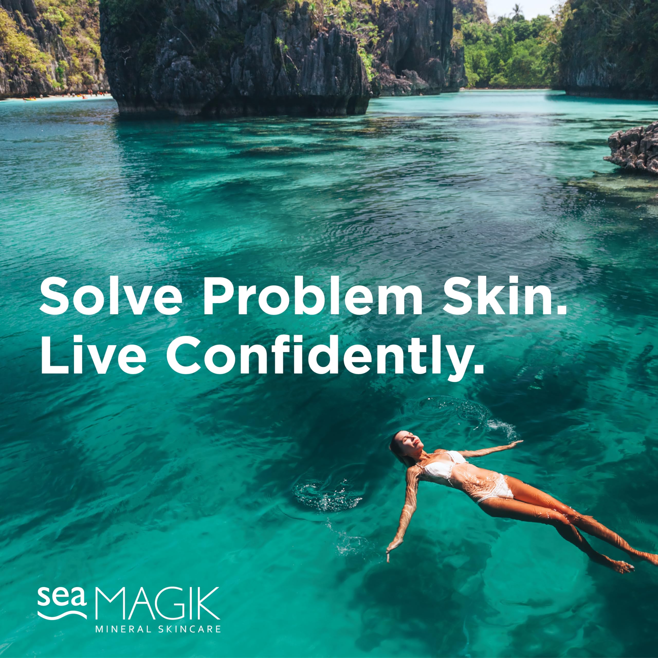 Sea Magik - Natural Silicone Free Shampoo and Conditioner, Exfoliating Pink Salt Granules, Professional SPA Hair and Scalp Treatment with Fragrance, Deep Cleansing, Vegan, Cruelty Free (200g + 300ml)…