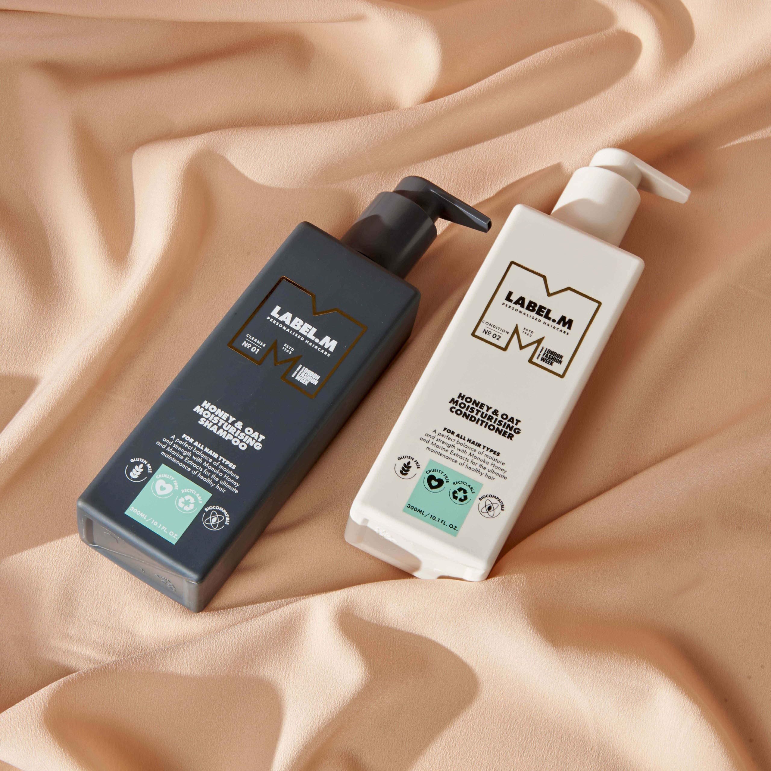 LABEL.M Honey & Oat Moisturising Shampoo 300ml – With Recyclable Pump