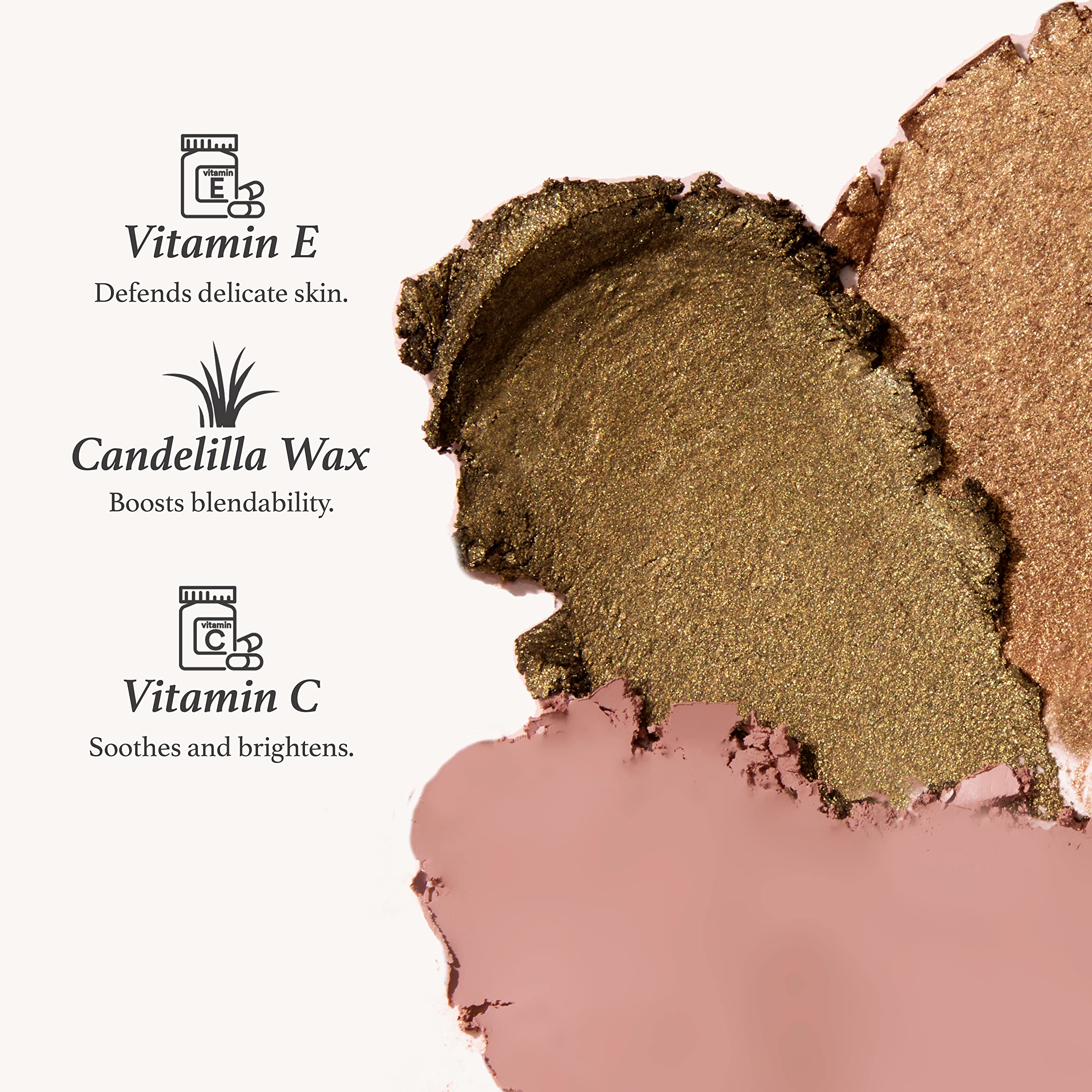 Julep Crème-to-Powder Eyeshadow Stick (Evergreen Shimmer) - Long-Lasting, Waterproof, Blendable, Crease-Proof Eye Shadow with Built-In Smudger