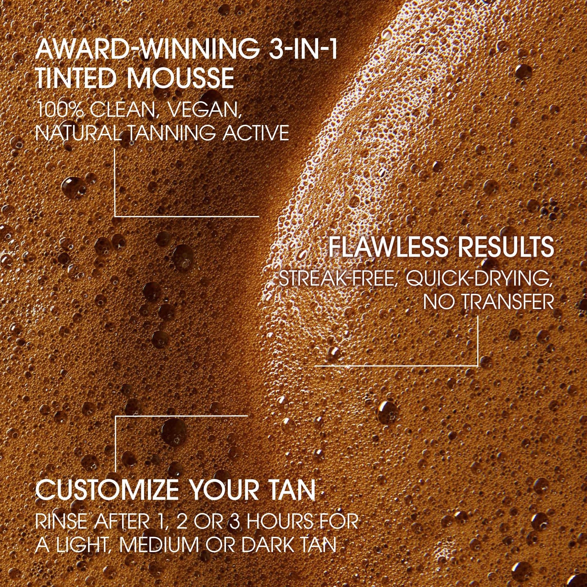 St.Tropez Self Tan Express Starter Kit, Express Mousse 50ml, Applicator Mitt, Develops in 1-3 Hours, Streak-Free Finish, Vegan, Natural & Cruelty Free