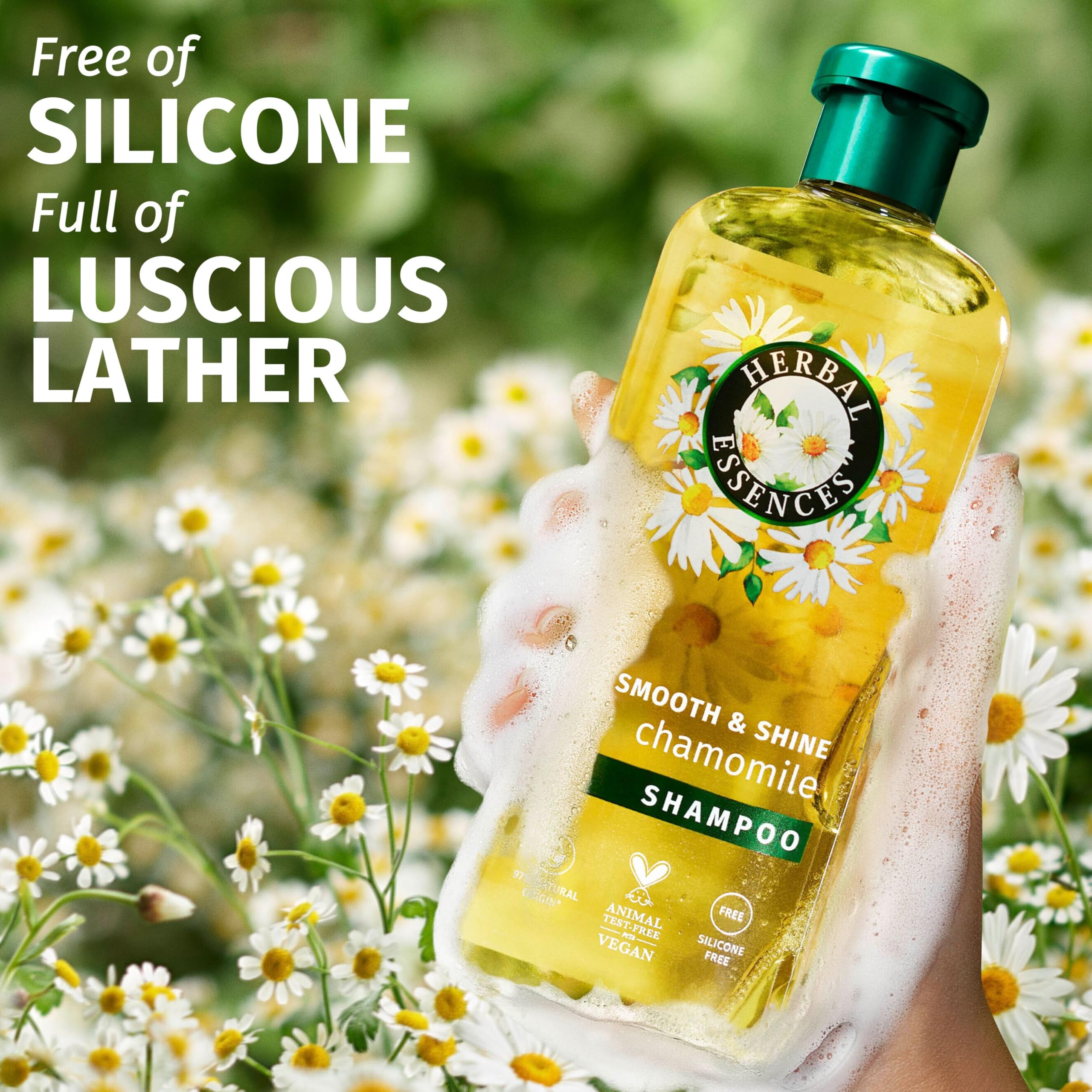 Herbal Essences Chamomile Smooth & Shine Set: Shampoo 350ml + Conditioner 250ml + Lightweight Leave-In Conditioner All In One 145ml
