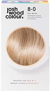 Josh Wood Permanent Colour 8.0 (Dark Blonde) Celebrity-approved ammonia-free - Leaves hair super shiny and hydrated with 100% grey coverage - Natural-looking and Vegan