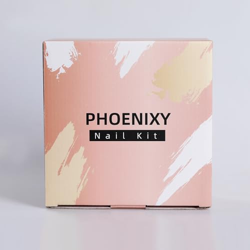 PHOENIXY Poly Nail Gel Kit, 8 Colors 15ml Poly Nail Builder Extension Gel Nail Kit With 36W Nail Lamp, Slip Solution and Base Top Coat Nail Kit Gift for Women