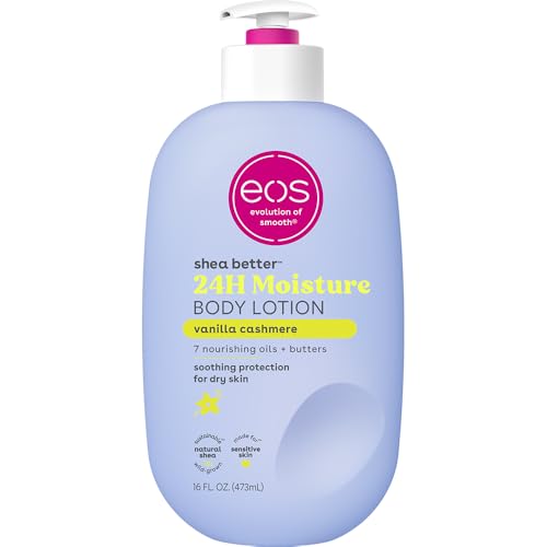 vanilla cashmere body lotion shea better 24hr moisture - 16 oz/473 ml