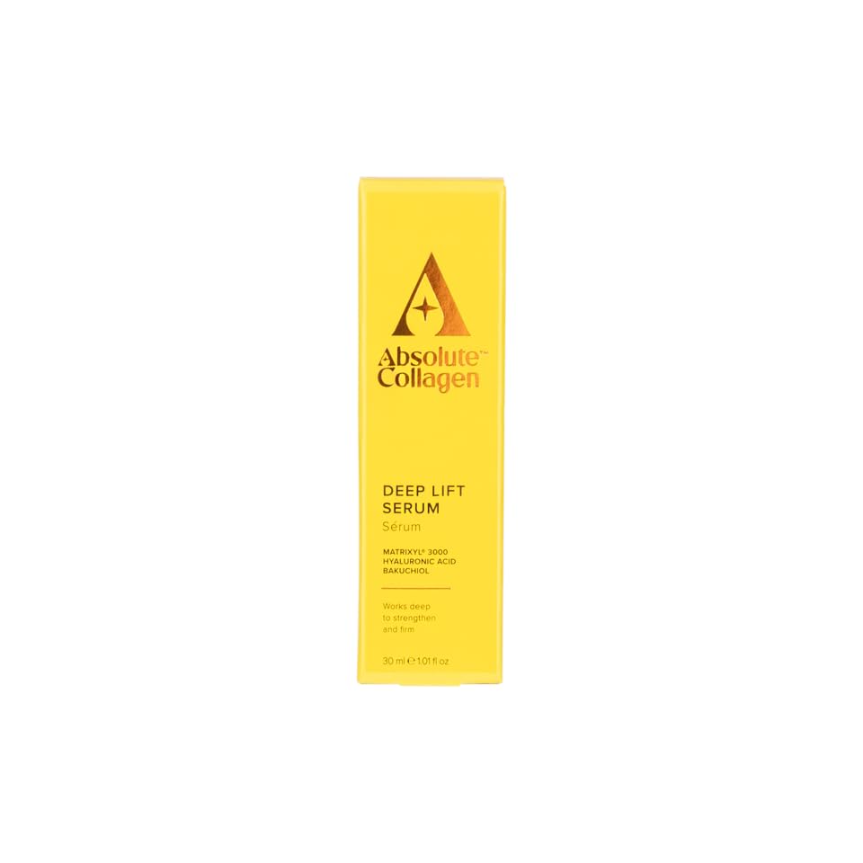 Absolute Collagen Boosting Hyaluronic Acid & Bakuchiol Face Serum, Anti-Aging Serum for Wrinkles, Retinol Alternative for Youthful, Hydration & Radiance, Plump Skin, 30ml