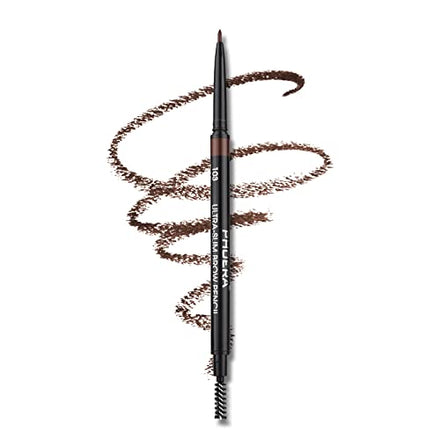 Eyebrow Pencil,Ultrafine Tip,Eyebrow Pencil Waterproof And Long-Lasting,Eyebrow Pen Dual-Sided,Shapes, Defines,With Eyebrow Brush(103#Dark Brown)