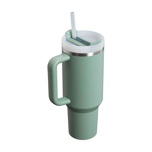 STANLEY Quencher H2.0 FlowState Tumbler 1.2L - Cold for 11 Hours - Iced for 48 Hours - Cup with Straw, Handle and Lid - Dishwasher Safe - Travel Mug for Cold or Hot Drinks - Shale