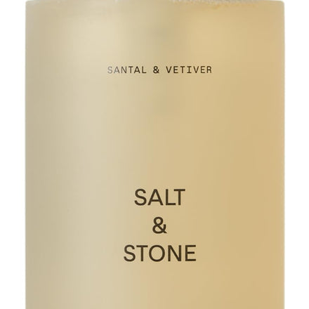 SALT & STONE Antioxidant-Rich Body Wash - Santal & Vetiver | Cleanse, Nourish & Soften Skin with Niacinamide & Hyaluronic Acid | Free From Parabens, Sulfates & Phthalates (15.2 fl oz)