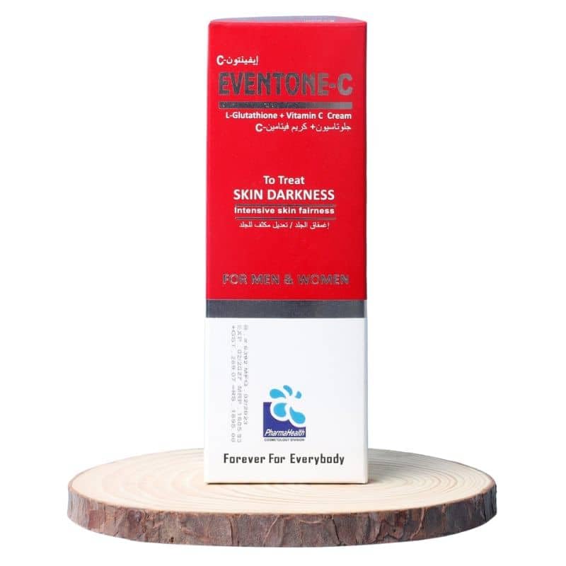 Pharmahealth Eventone-C L-Glutathione & Vitamin C Face Cream – Hydrating & Brightening Moisturizer for Uneven Skin Tone, Anti-Aging, Wrinkle Care – For Men & Women