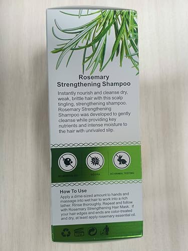 Rosemary Shampoo and Conditioner Set, Hair Growth Rosemary Shampoo and Conditioner Against Hair Loss, Nourishes Scalp, Biotin rosemary oil Hair Thickening Products for Women and Men, Sulfate Free