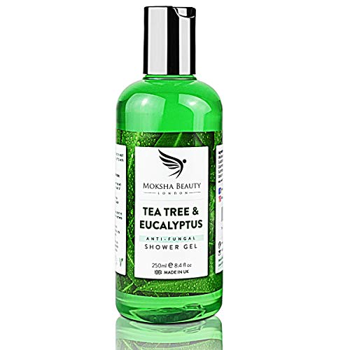 Tea Tree Body Wash Soap – [Made In UK] Natural Antifungal & Antibacterial Shower Gel for Acne Blemishes Pimples | Deep Cleansing Tea Tree Body Wash 250ml