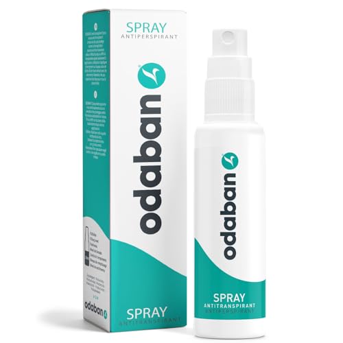 Odaban Antiperspirant Spray, Clinical Strength Aluminium Chloride Strong Antiperspirant Hyperhidrosis Treatment for Excessive Sweating, Fragrance-free