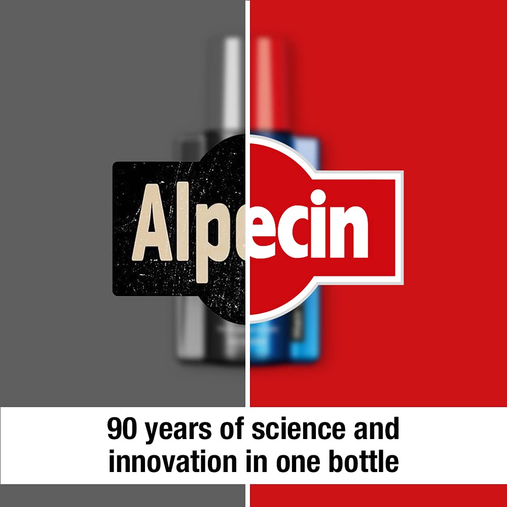 Alpecin Caffeine Shampoo C1 and Liquid | Natural Hair Growth for Men | Energizer for Strong Hair | Hair Care for Men Made in Germany | Set of 250ml Shampoo and 200ml Liquid